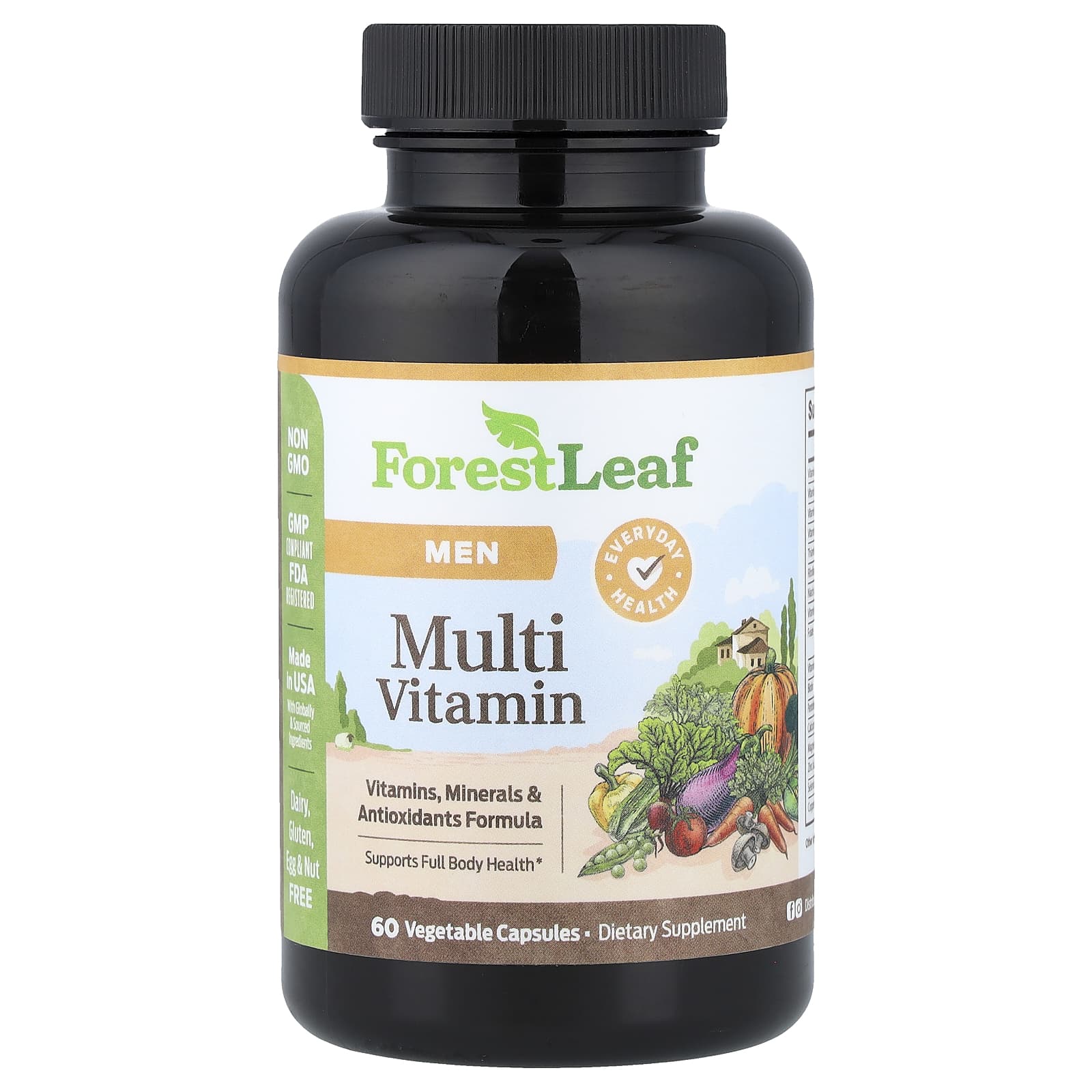 Forest Leaf Men, Multi Vitamin, 60 Vegetable Capsules — Tunisie