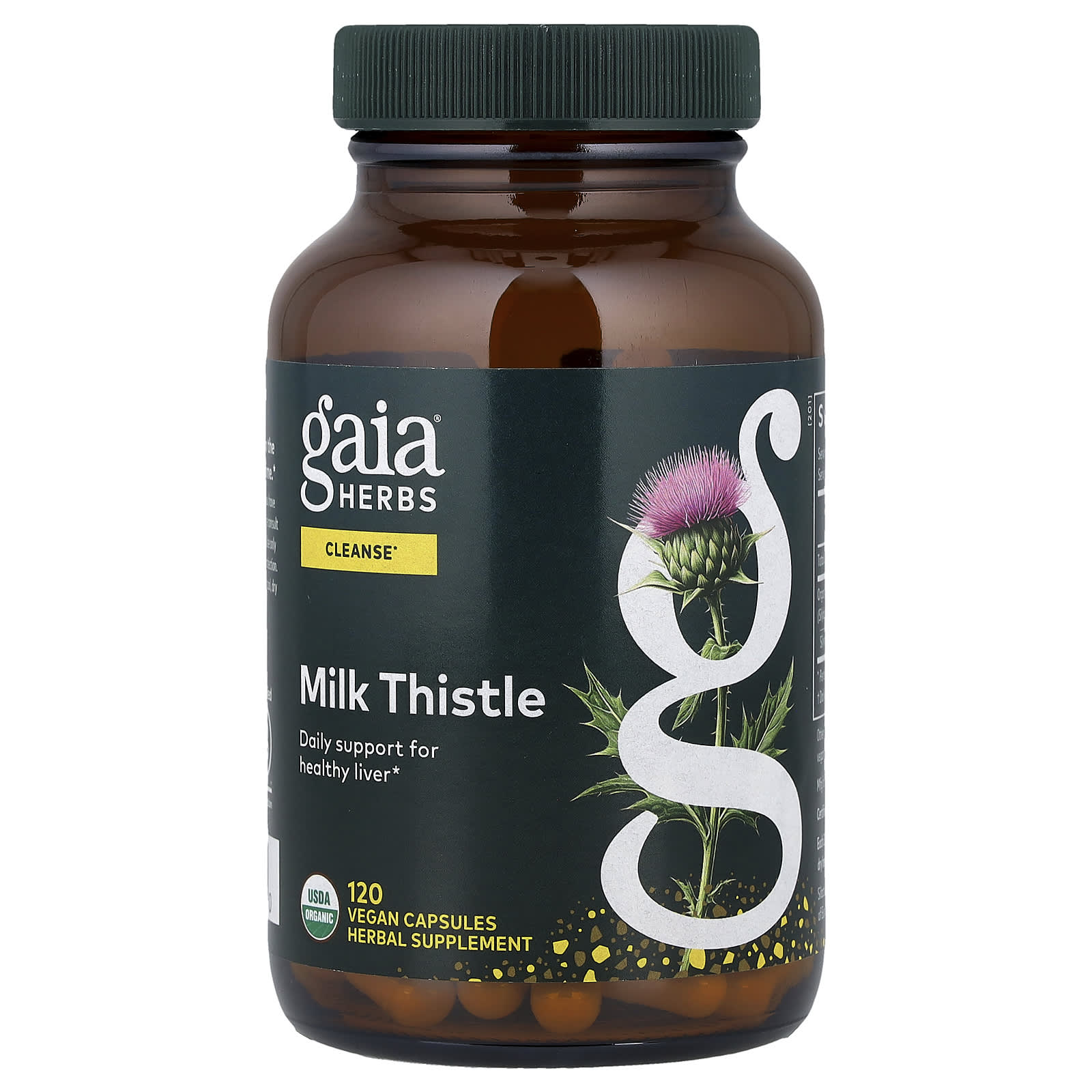 Gaia Herbs Milk Thistle – 120 gélules véganes — Tunisie