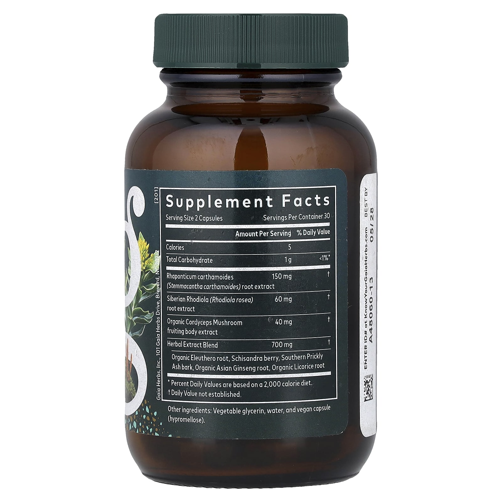 Gaia Herbs Adrenal Health, Jump Start, 60 Liquid Phyto-Caps — photo 2 sur 2