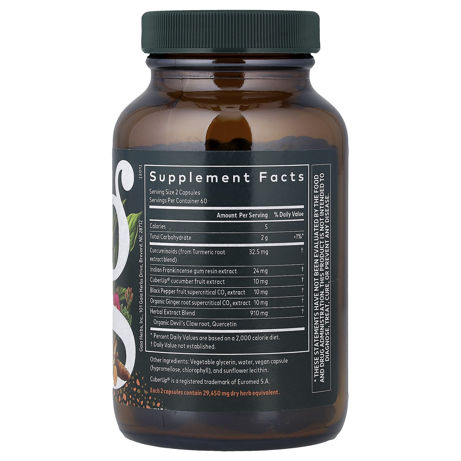 Gaia Herbs Turmeric Supreme, Joint Health, 120 Liquid Phyto-Caps — photo 2 sur 2