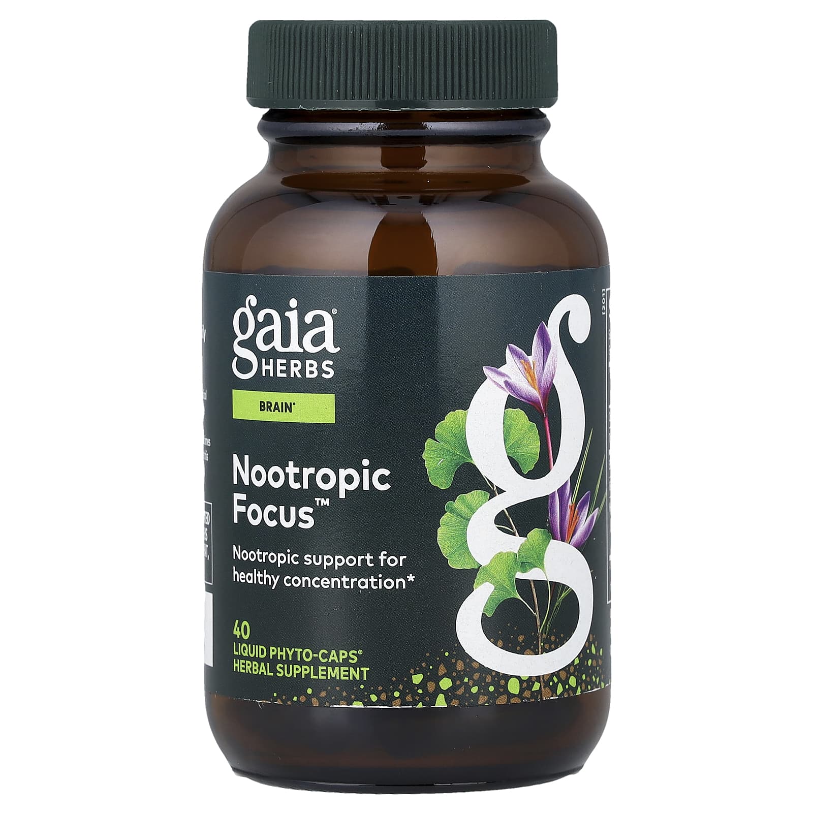 Gaia Herbs Nootropic Focus, 40 Liquid Phyto-Caps — Tunisie