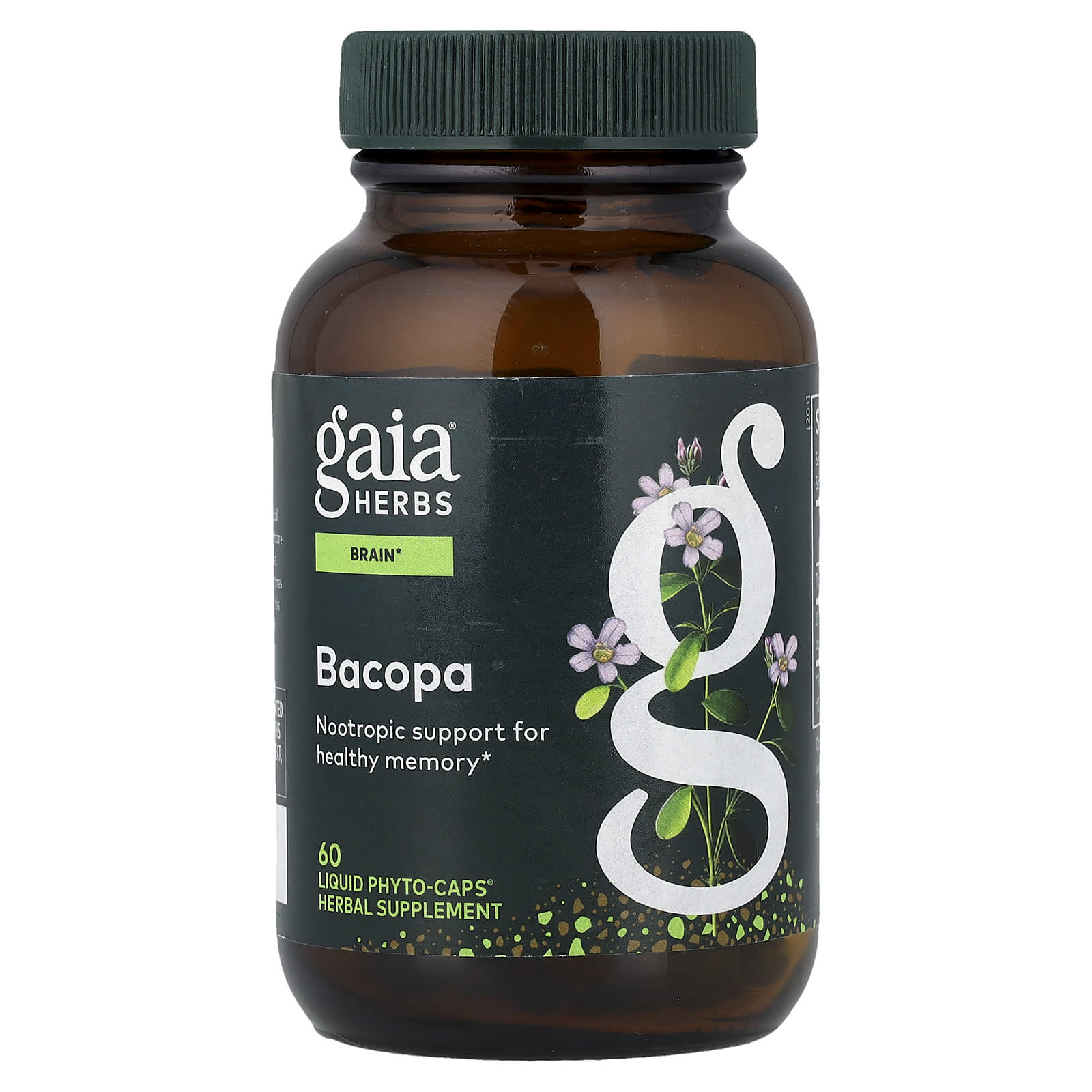 Gaia Herbs Bacopa, 60 Liquid Phyto-Caps (350 mg Per cap) — Tunisie