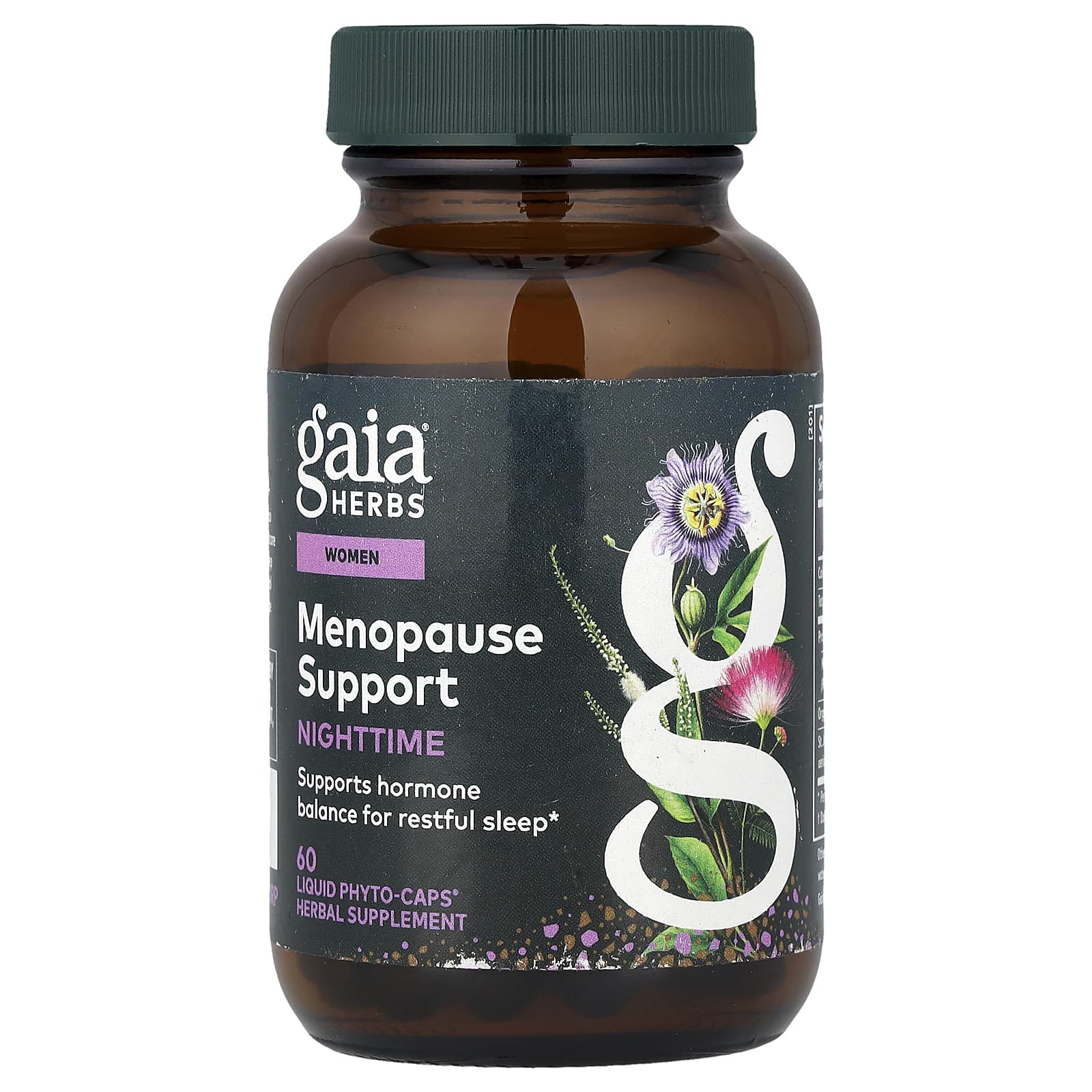 Gaia Herbs Women, Menopause Support, Nighttime, 60 Liquid Phyto-Caps — Tunisie