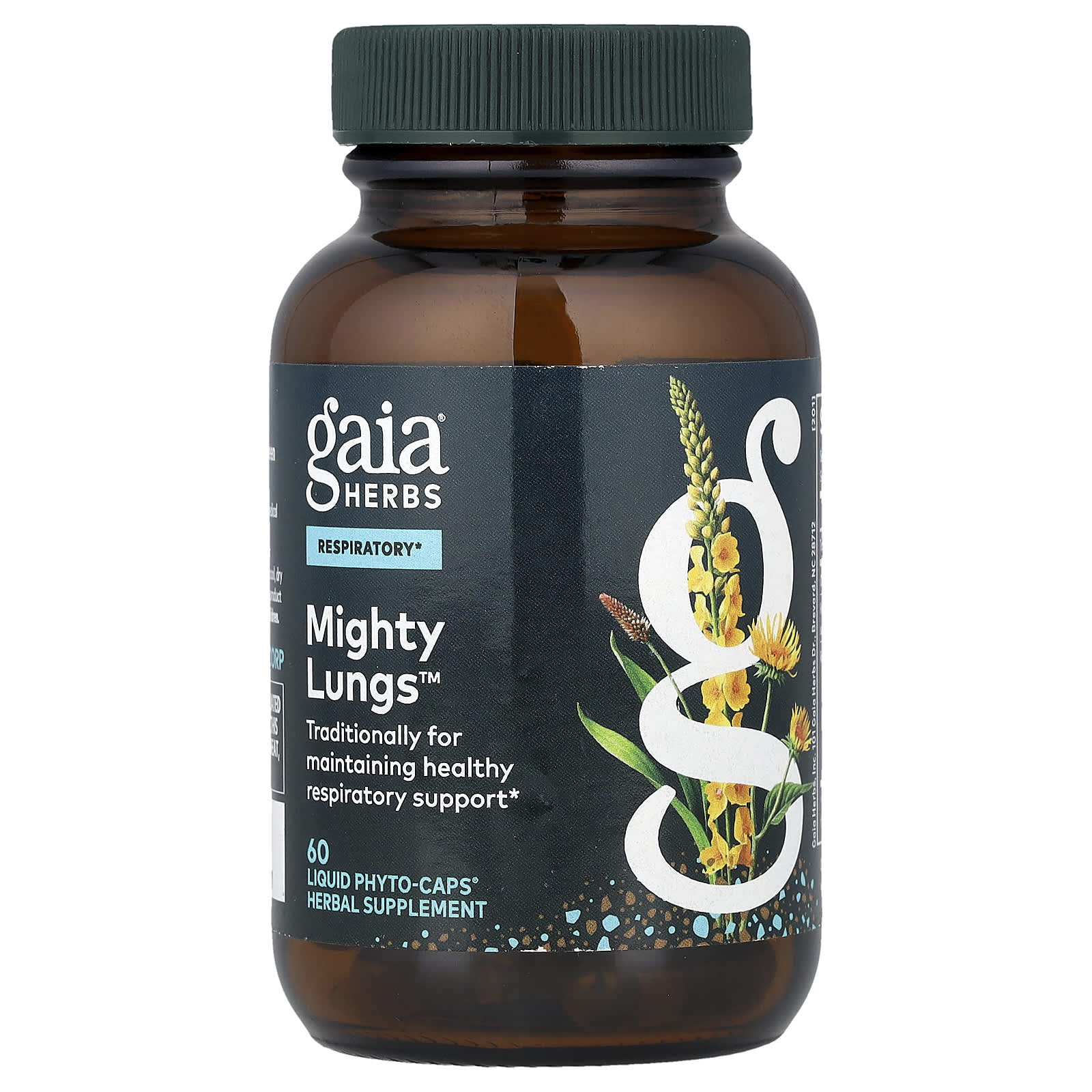 Gaia Herbs Mighty Lungs, 60 Liquid Phyto-Caps — Tunisie