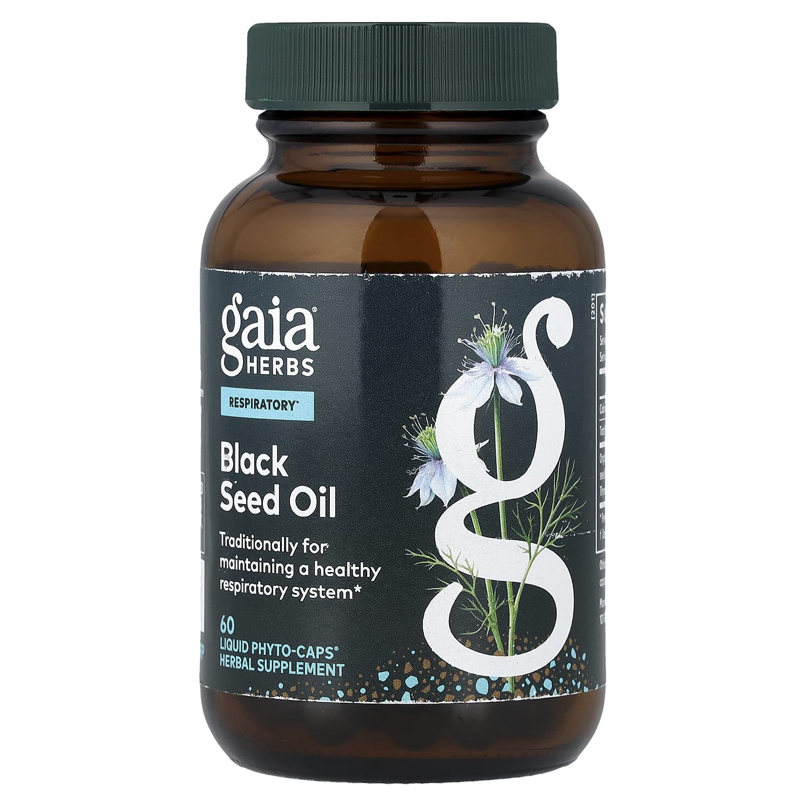 Gaia Herbs Black Seed Oil, 60 Liquid Phyto-Caps (200 mg Per cap) — Tunisie