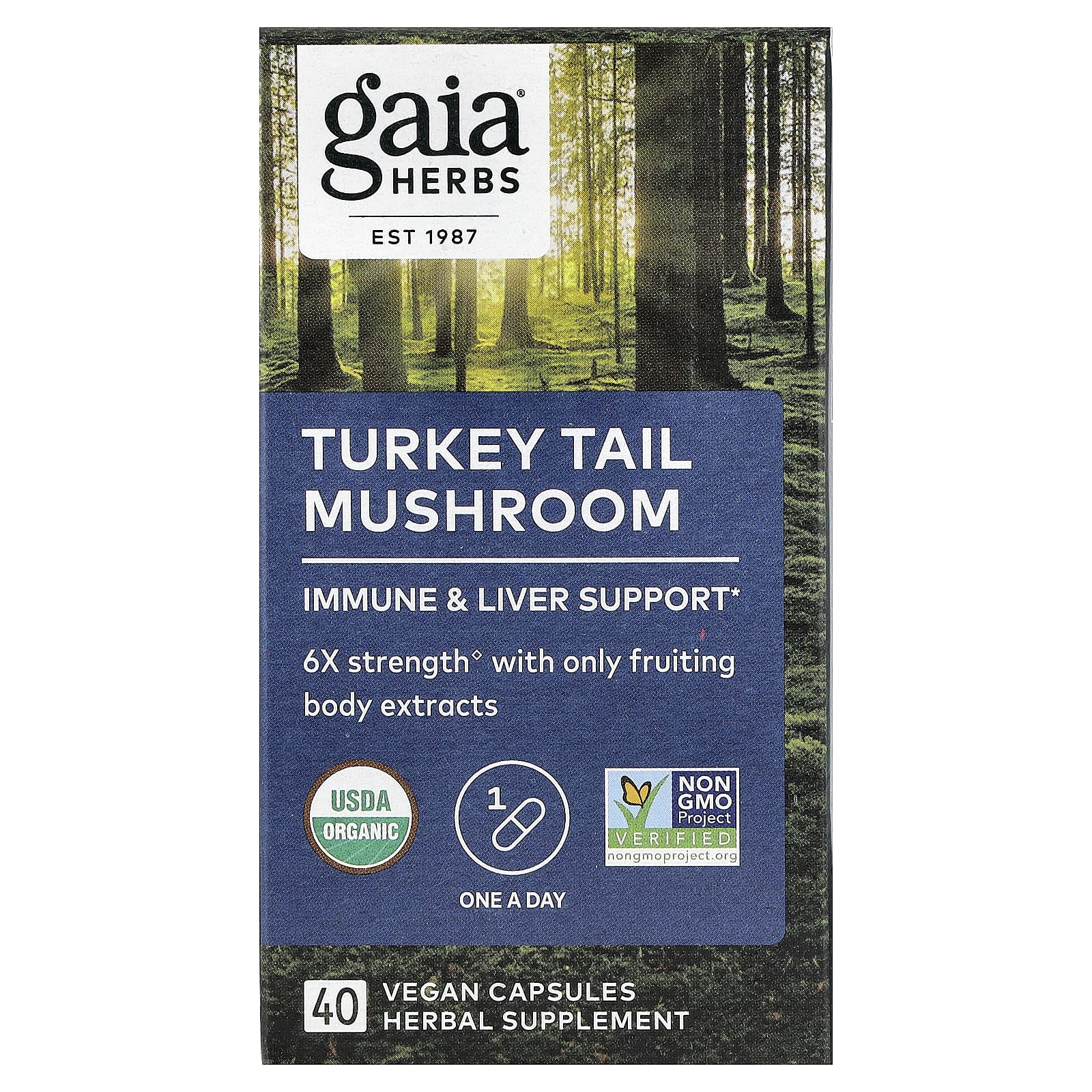 Gaia Herbs Turkey Tail Mushroom – 40 gélules véganes — Tunisie