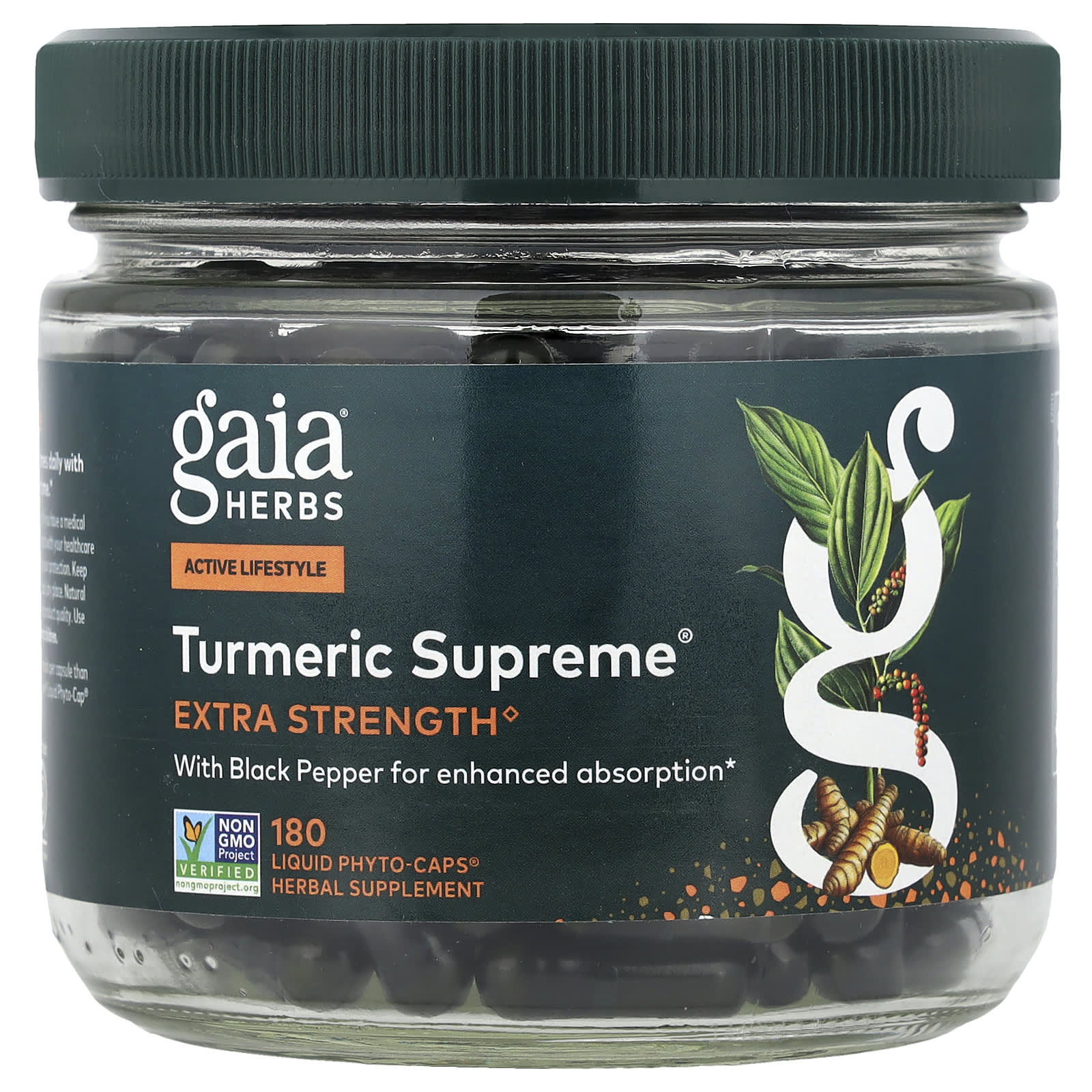 Gaia Herbs Turmeric Supreme, 180 Liquid Phyto-Caps — Tunisie