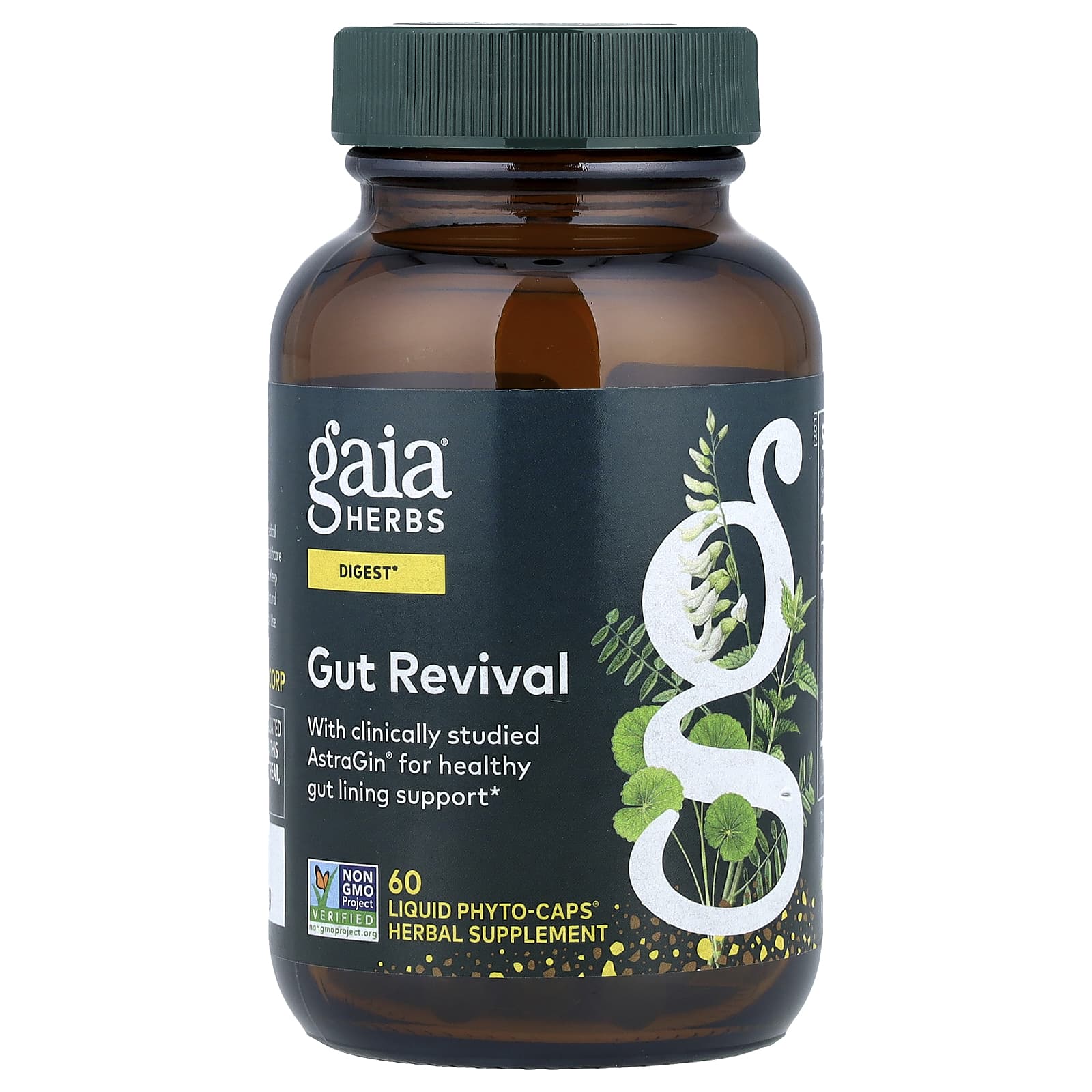 Gaia Herbs Gut Revival, 60 Liquid Phyto-Caps — Tunisie