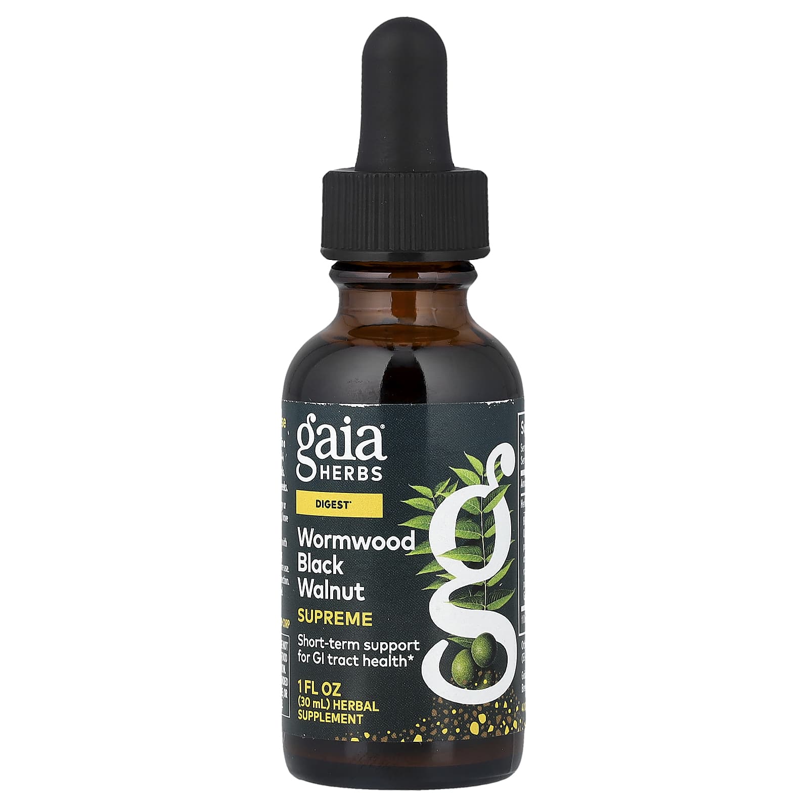 Gaia Herbs Wormwood Black Walnut Supreme – 30 ml — Tunisie
