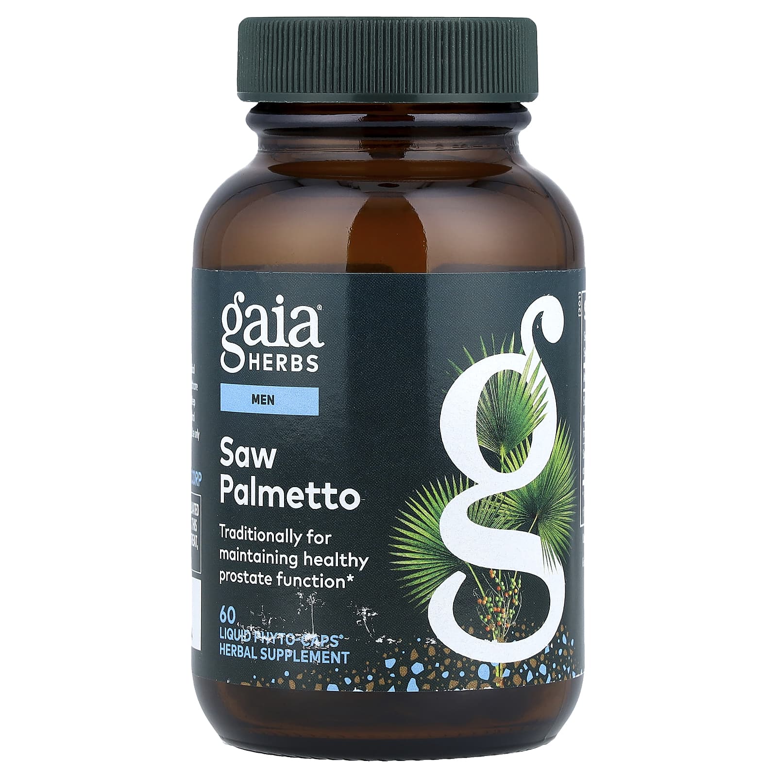 Gaia Herbs Men, Saw Palmetto, 60 Liquid Phyto-Caps — Tunisie