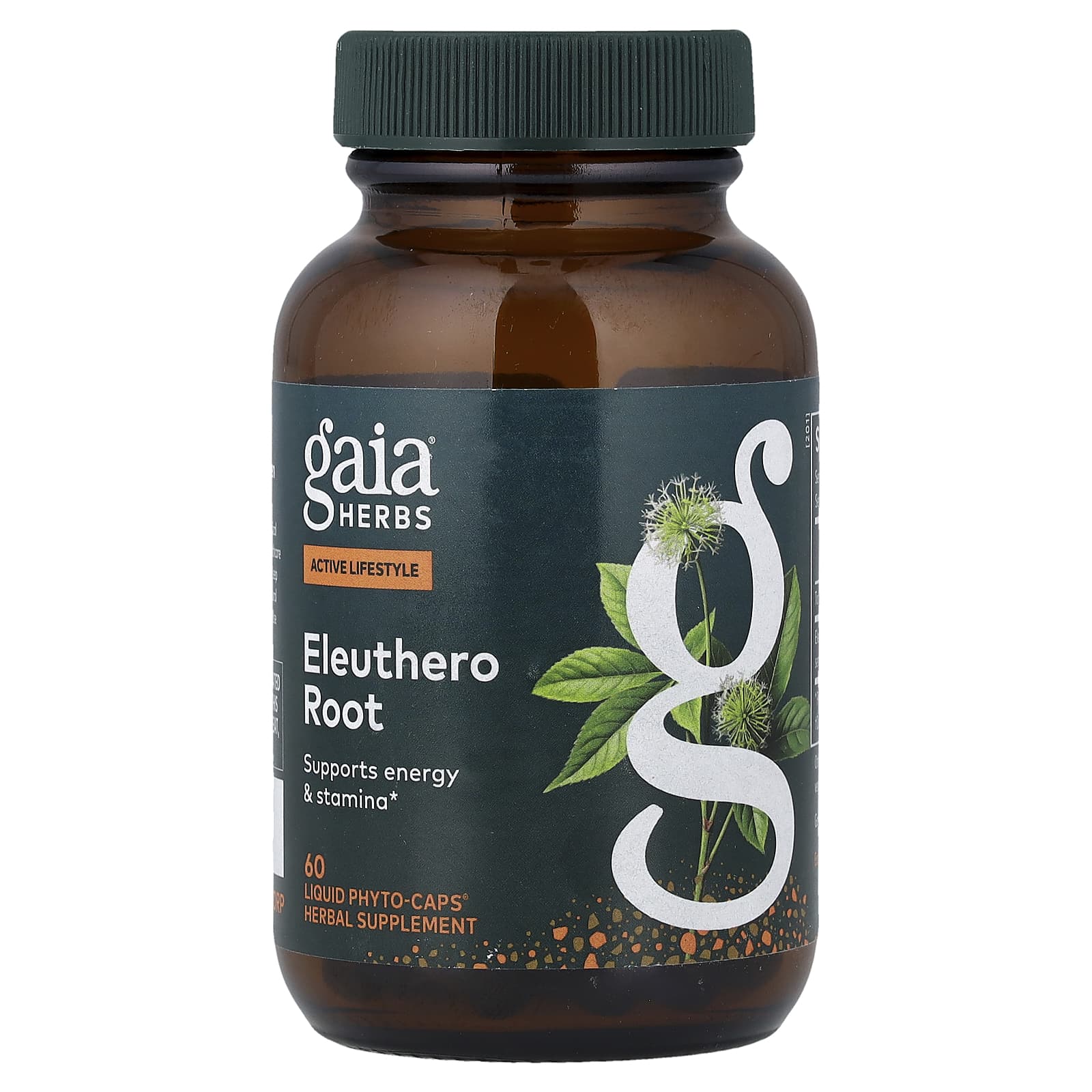 Gaia Herbs Eleuthero Root, 60 Liquid Phyto-Caps (277 mg Per cap) — Tunisie