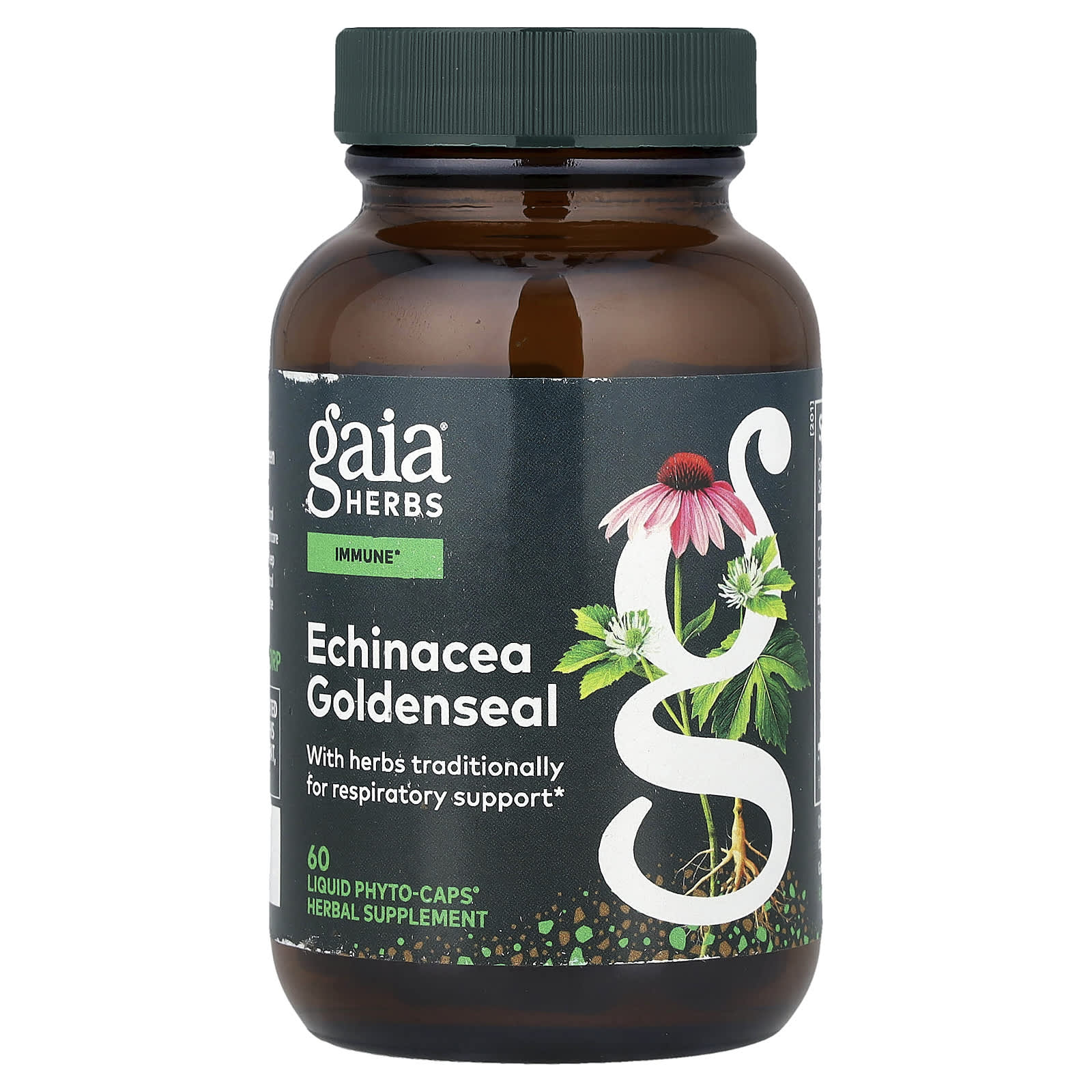 Gaia Herbs Echinacea Goldenseal, 60 Liquid Phyto-Caps — Tunisie