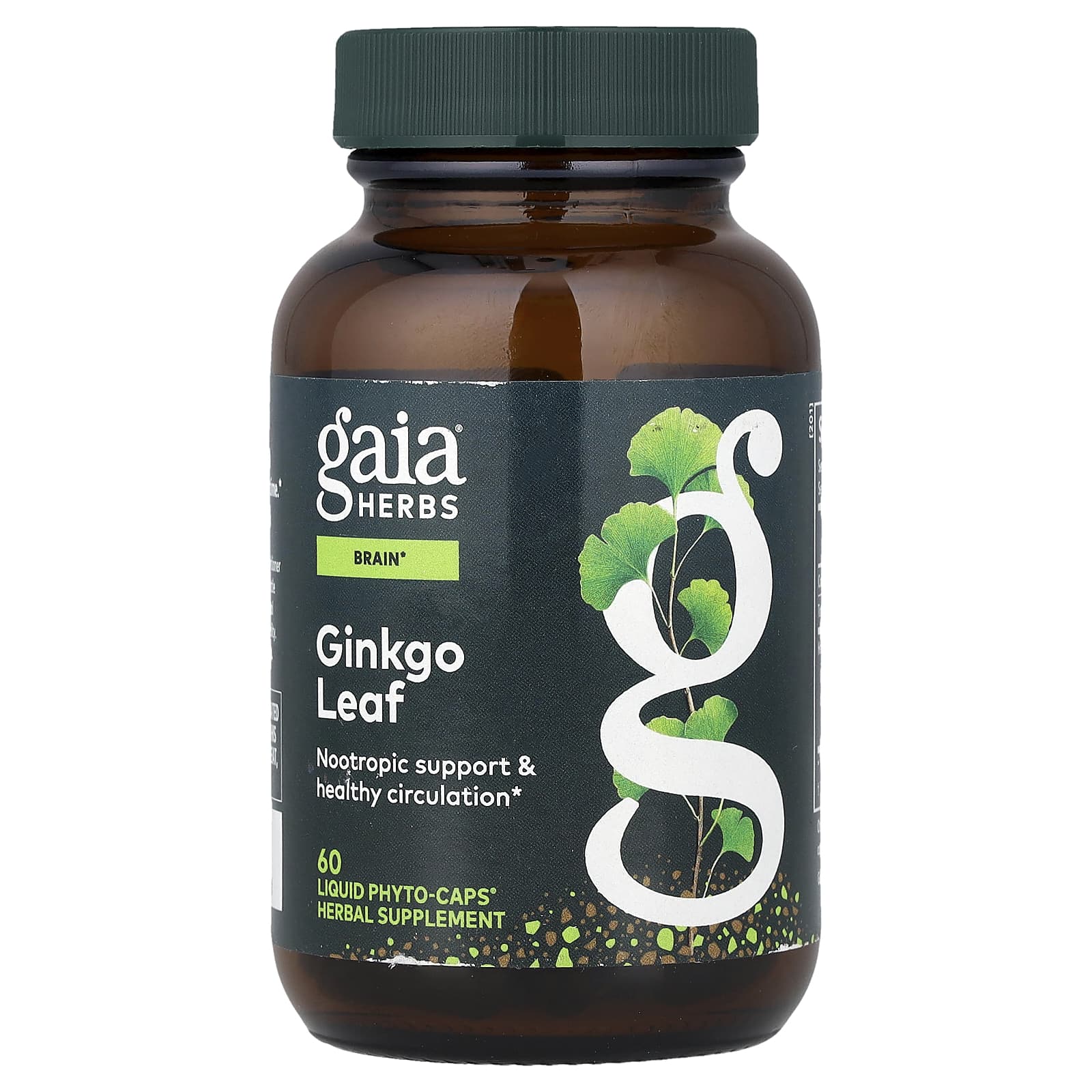 Gaia Herbs Ginkgo Leaf, 60 Liquid Phyto-Caps — Tunisie