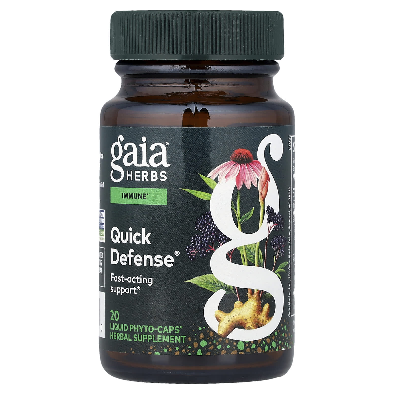Gaia Herbs Quick Defense, 20 Liquid Phyto-Caps — Tunisie