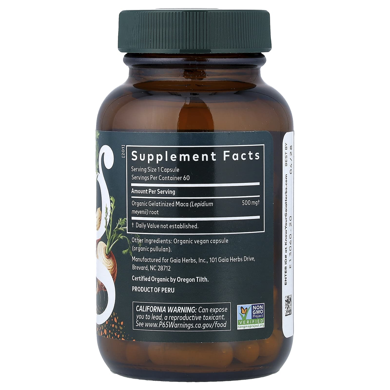 Gaia Herbs Maca Root – 60 gélules véganes — photo 2 sur 2