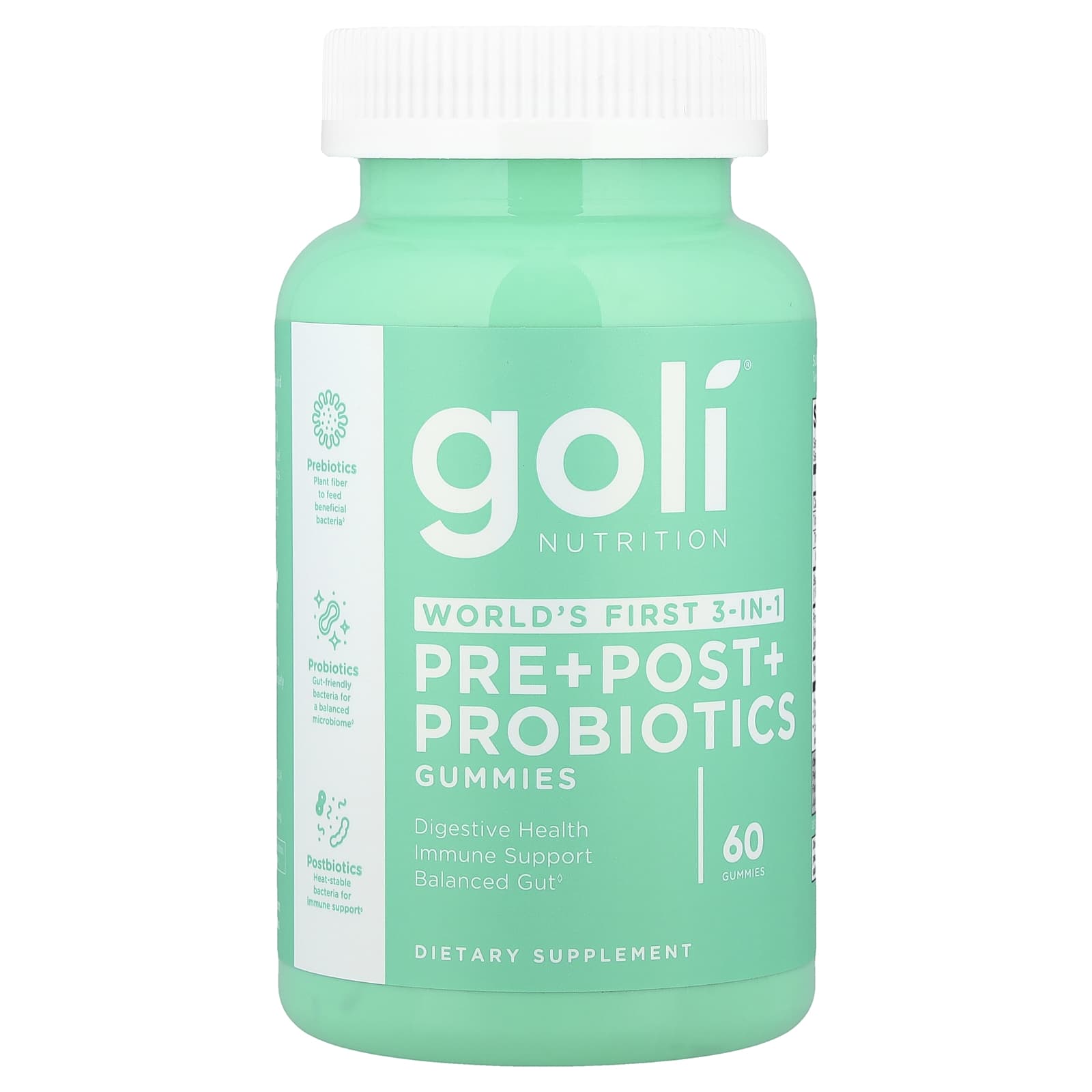 Goli Nutrition Pre+Post+Probiotics Gummies – 60 gommes — Tunisie