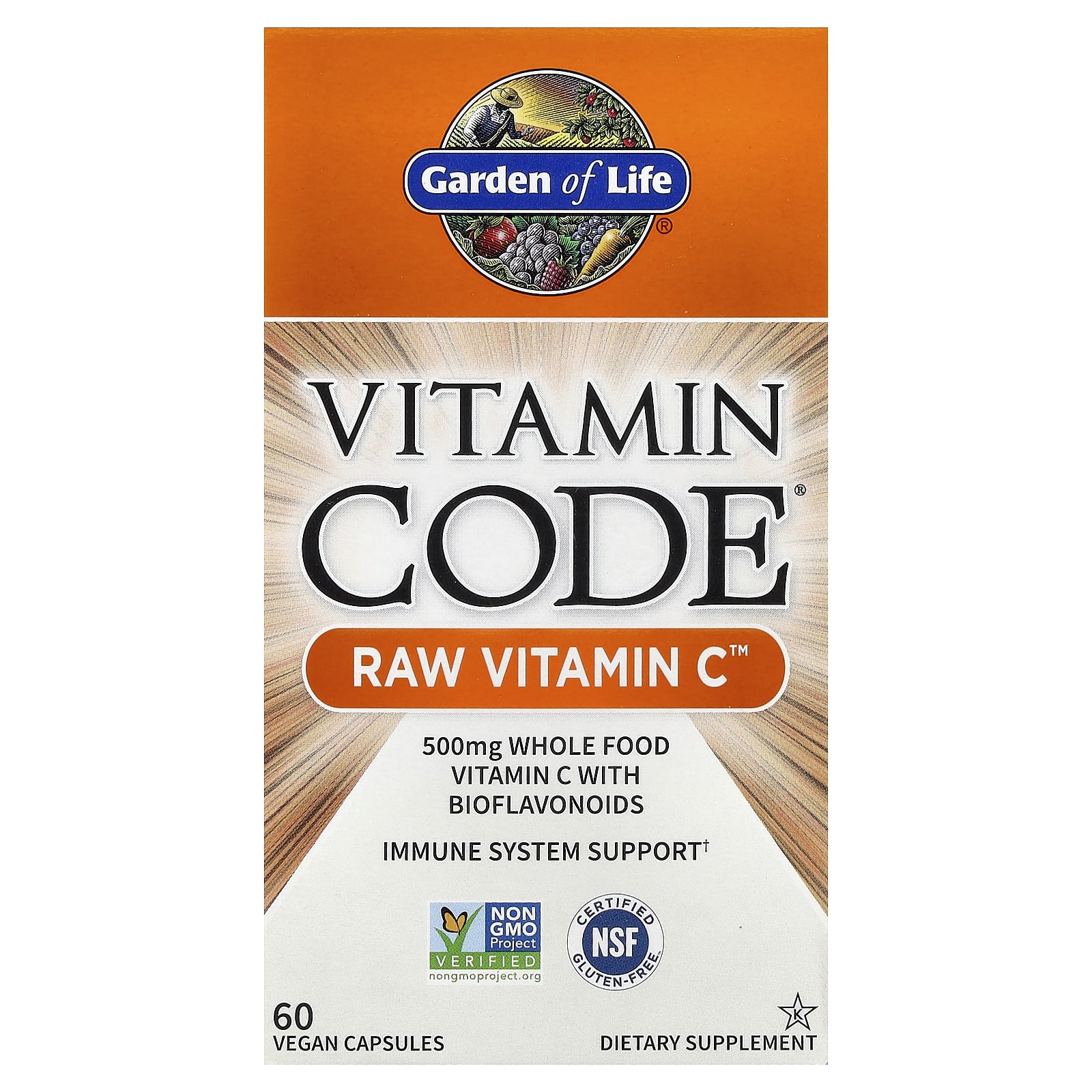 Garden of Life Vitamin Code, RAW Vitamin C – 60 gélules véganes — Tunisie