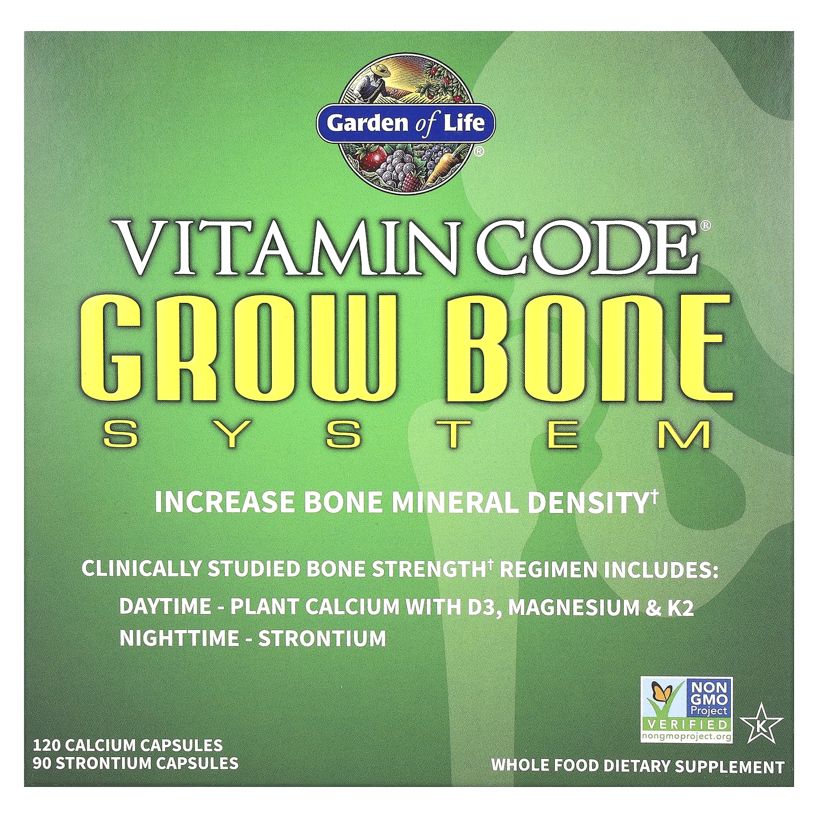Garden of Life Vitamin Code, Grow Bone System, 2 Bottles — Tunisie
