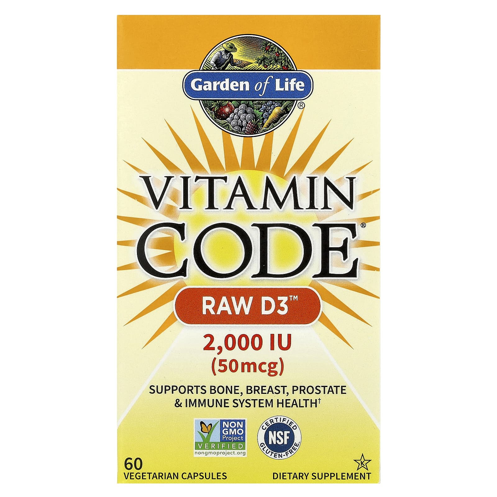 Garden of Life Vitamin Code – 60 gélules végétales — Tunisie