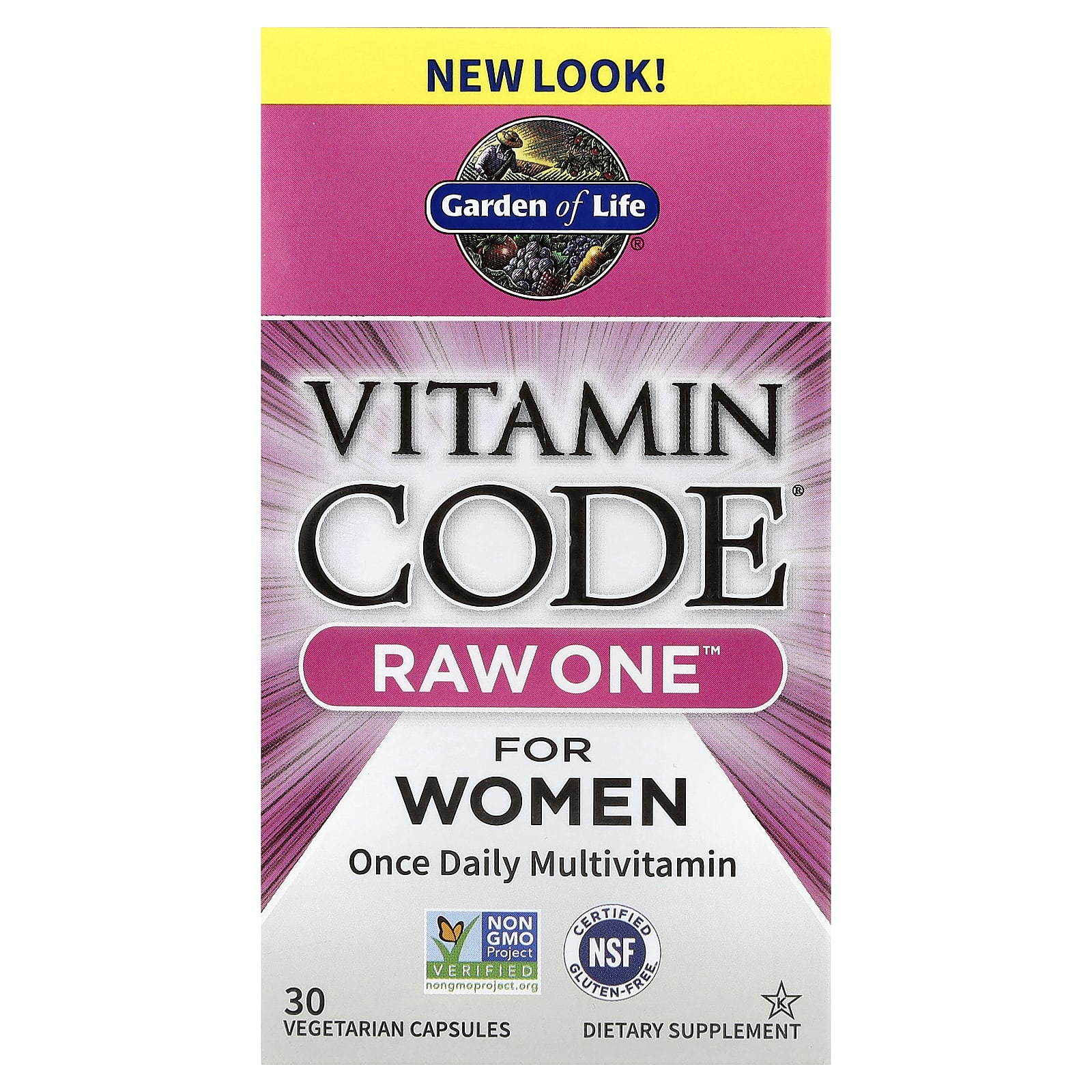 Garden of Life Vitamin Code, Raw One For Women – 30 gélules végétales — Tunisie