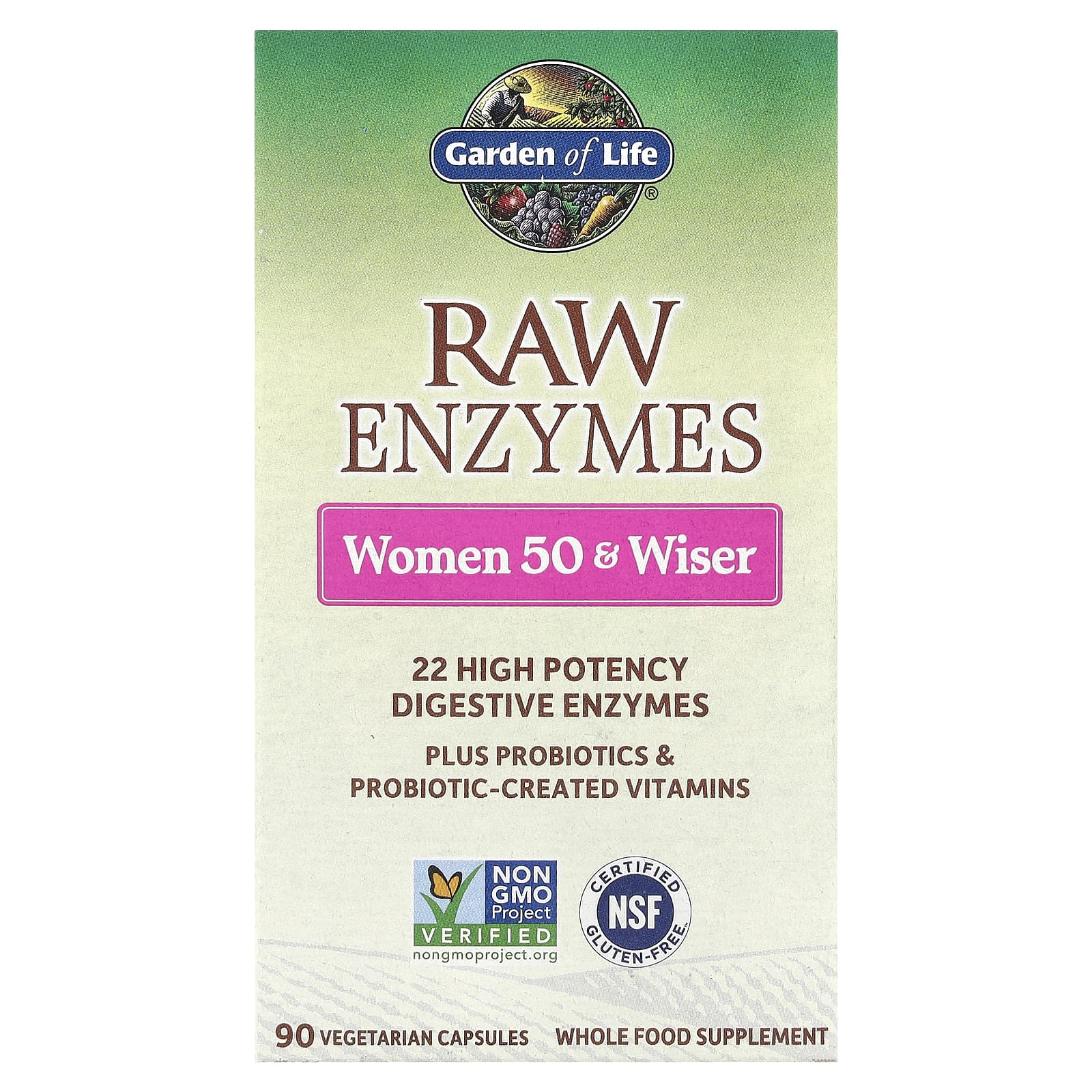 Garden of Life RAW Enzymes – 90 gélules végétales — Tunisie