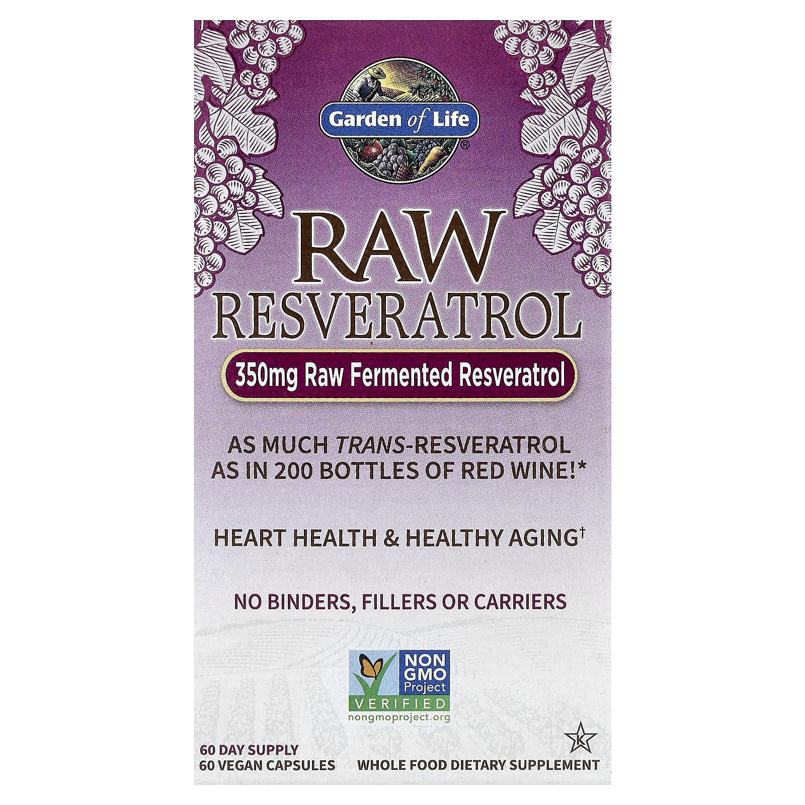 Garden of Life RAW Resveratrol – 60 gélules véganes — Tunisie
