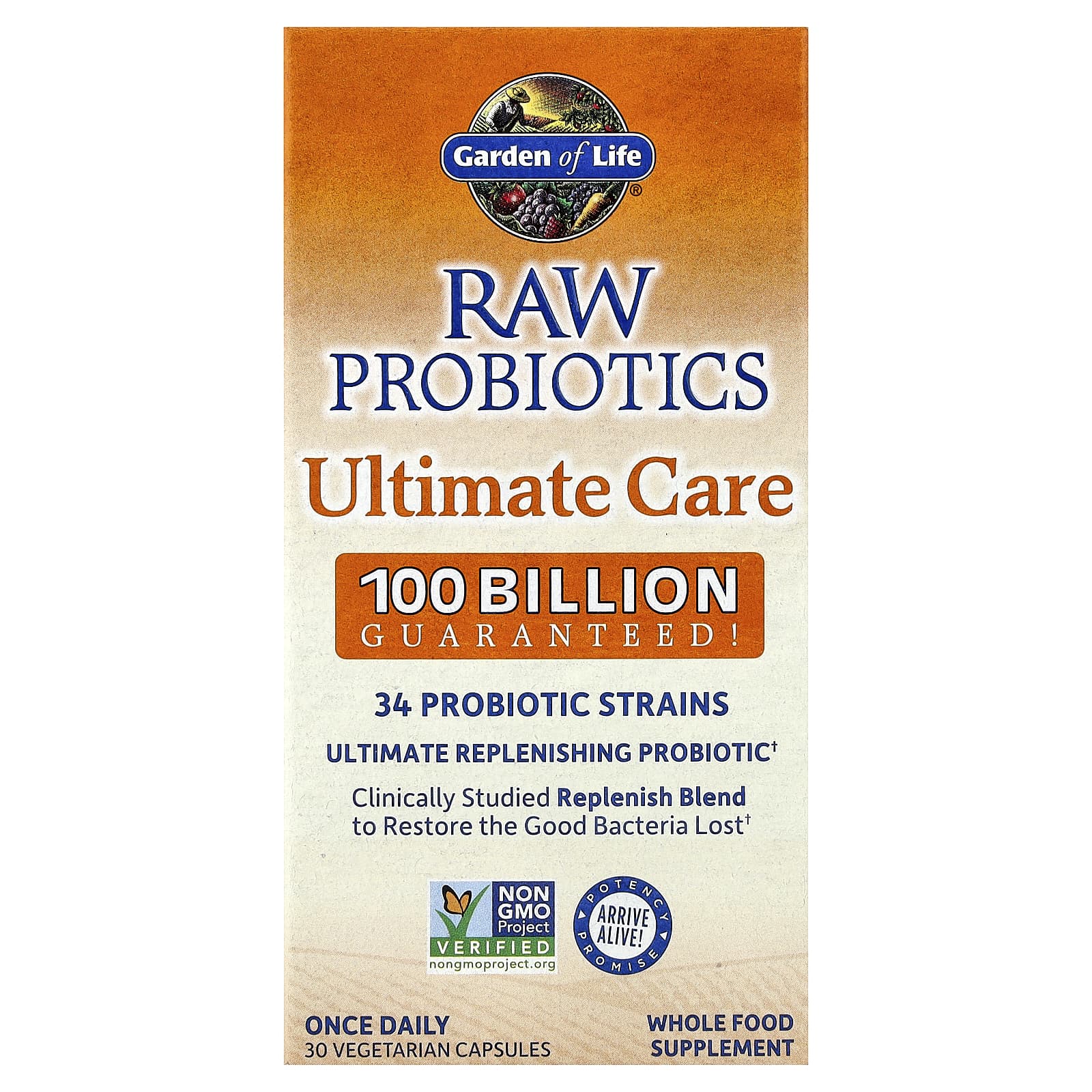 Garden of Life RAW Probiotics, Ultimate Care – 30 gélules végétales — Tunisie