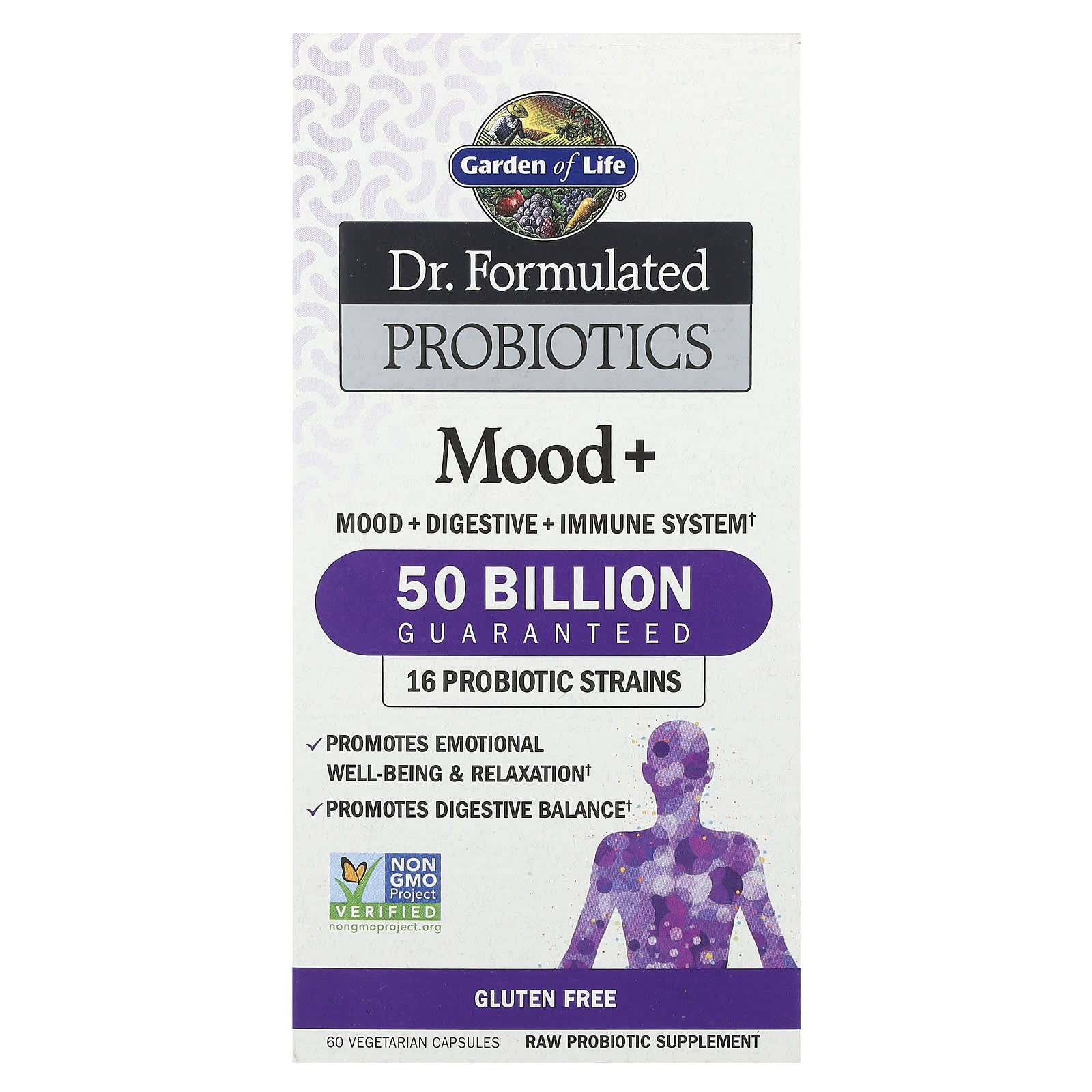 Garden of Life Dr. Formulated Probiotics, Mood+ – 60 gélules végétales — Tunisie