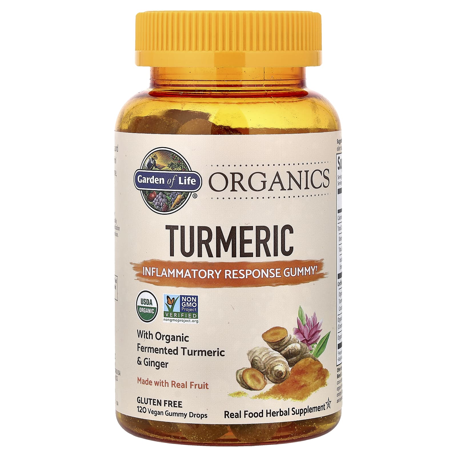 Garden of Life Organics, Turmeric Gummies, 120 Vegan Gummy Drops — Tunisie