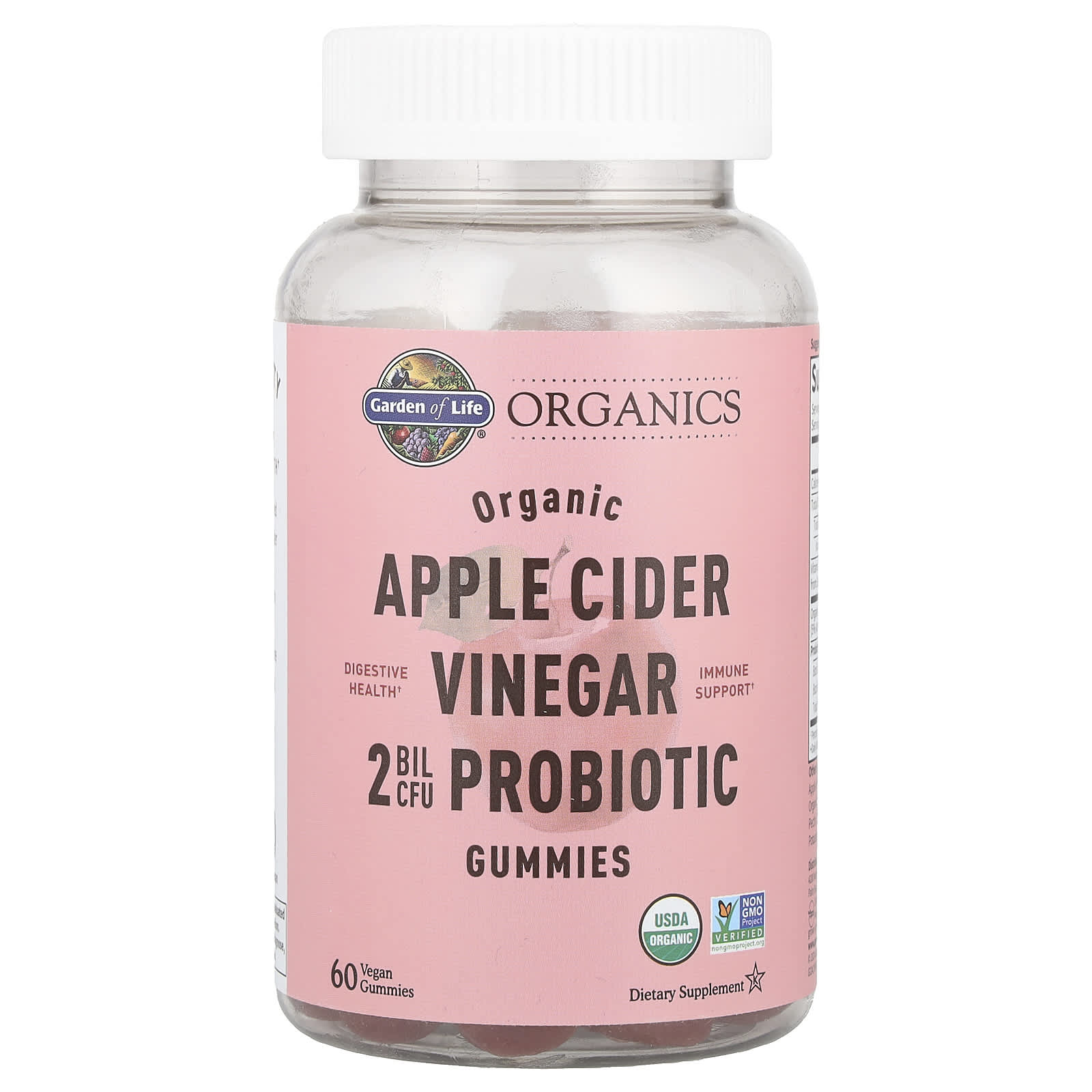 Garden of Life Organics, 60 Vegan Gummies – Organic Apple Cider Vinegar Probiotic Gummies — Tunisie