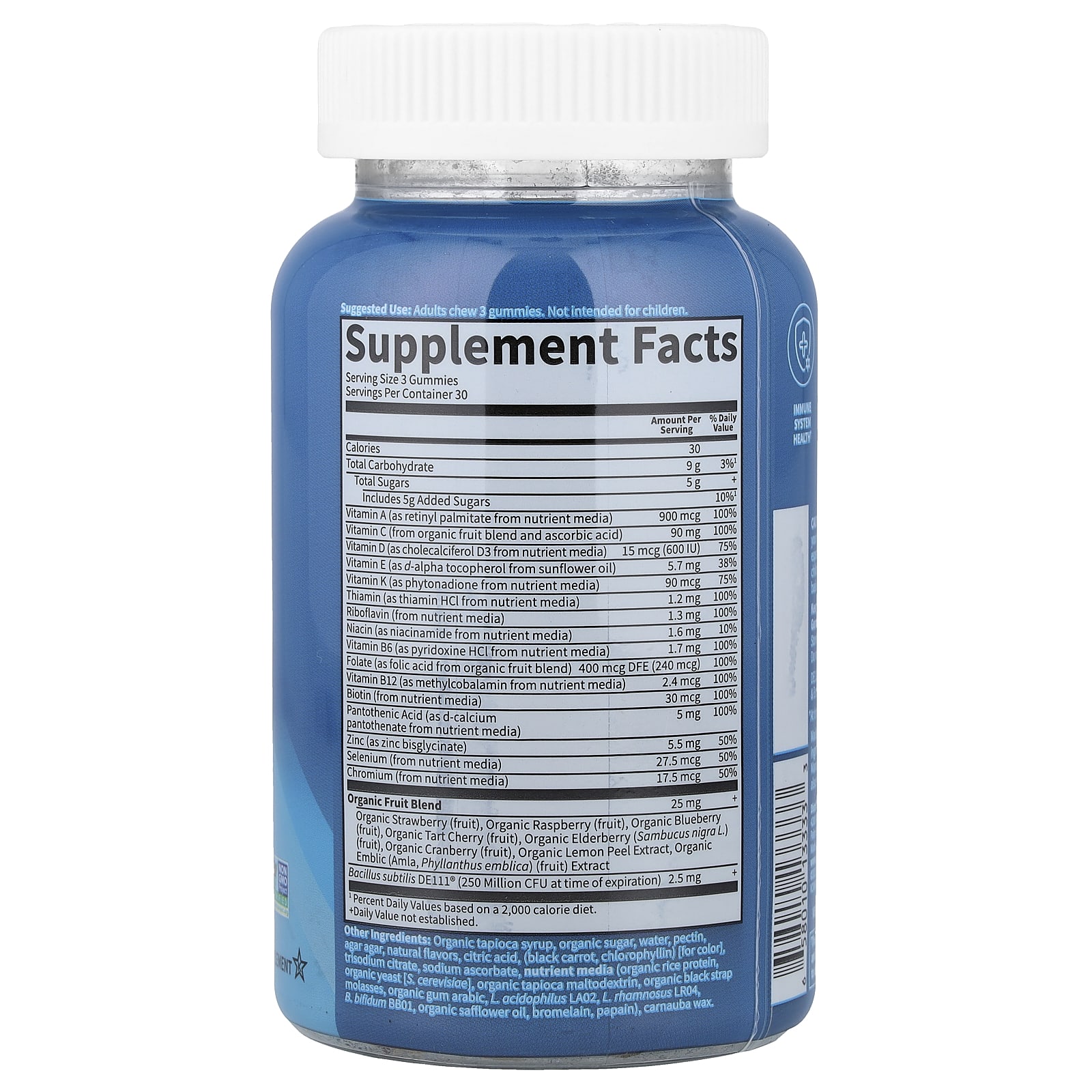 Garden of Life Vitamin Code Gummies, Men's Multi – Lemon Berry – 90 gommes — photo 2 sur 2