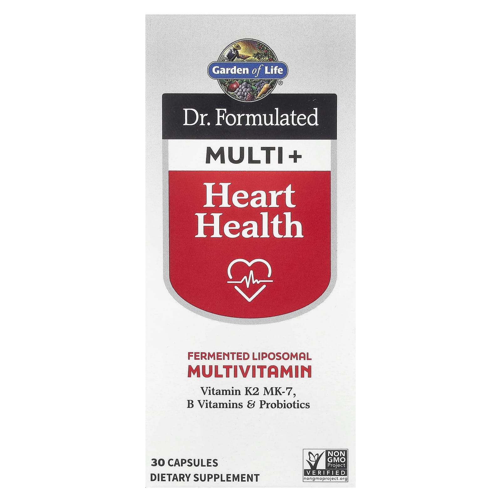 Garden of Life Dr. Formulated Multi+, Heart Health – 30 gélules — Tunisie