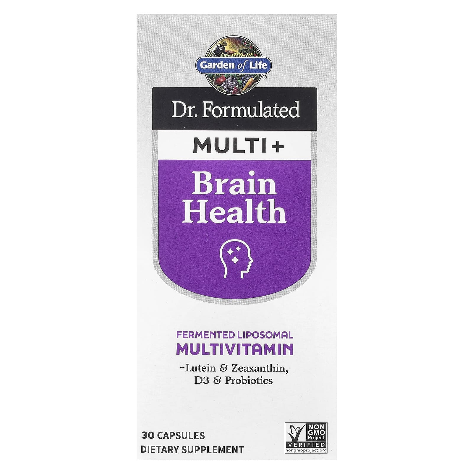 Garden of Life Dr. Formulated Multi+, Brain Health – 30 gélules — Tunisie
