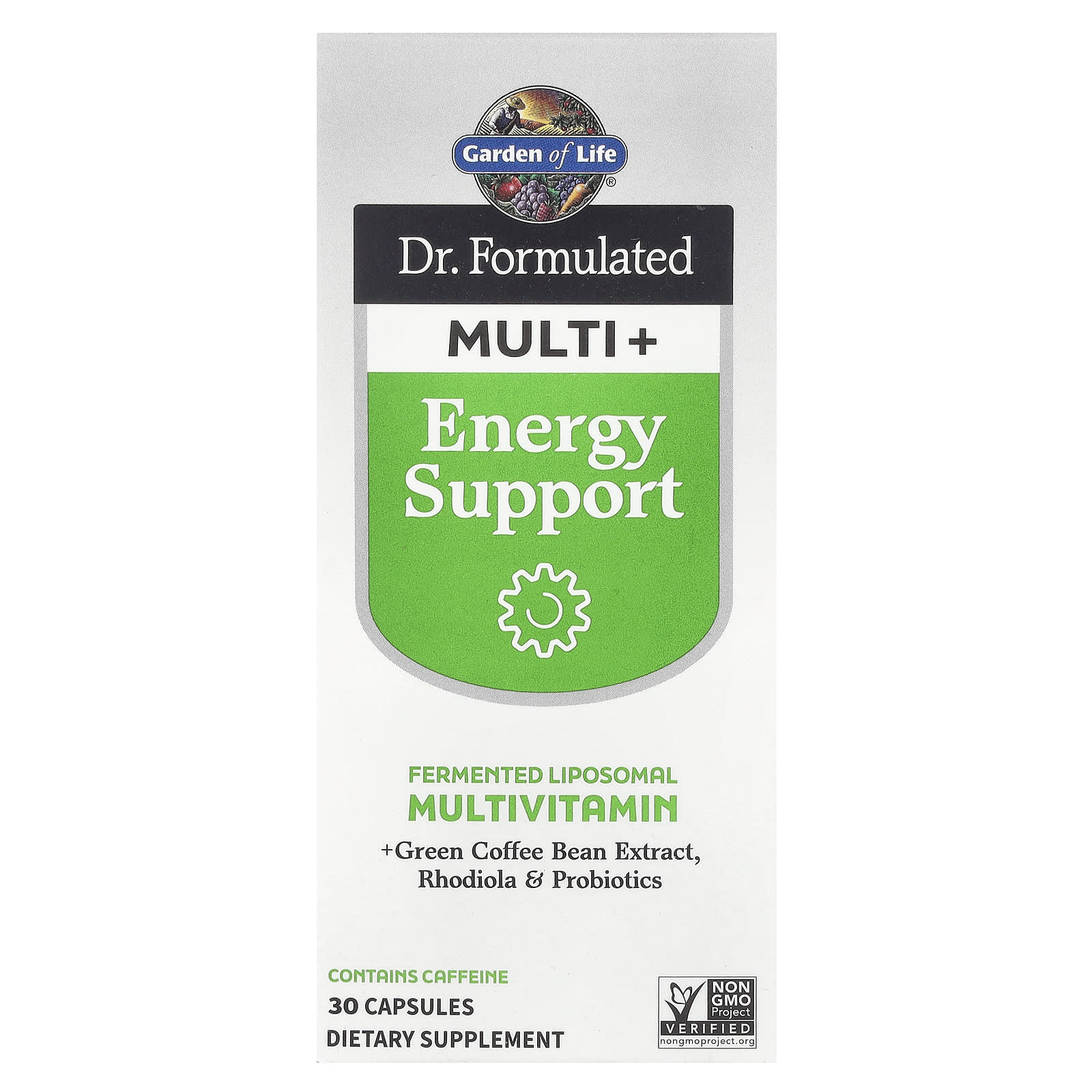 Garden of Life Dr. Formulated Multi+, Energy Support – 30 gélules — Tunisie