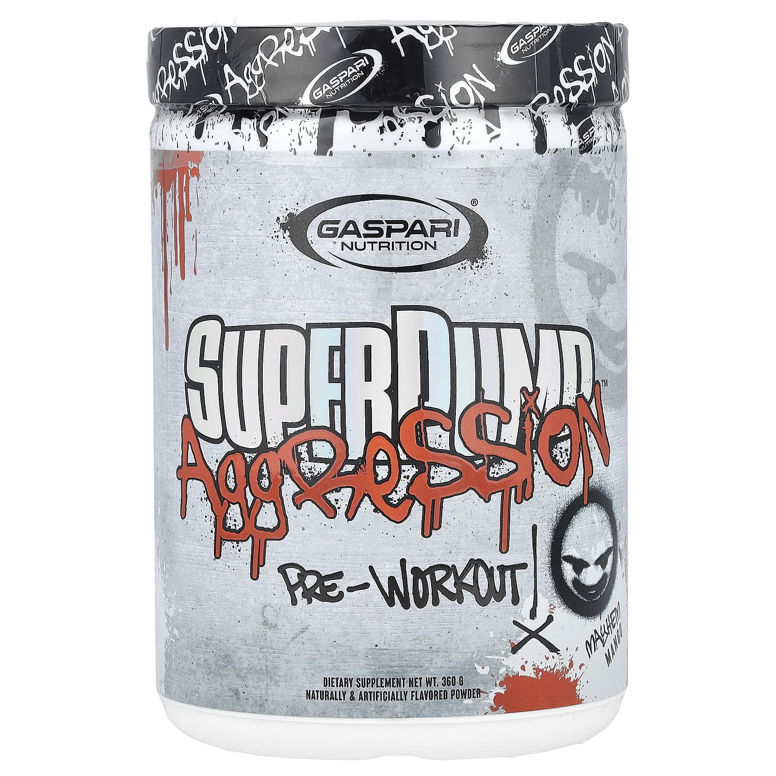Gaspari Nutrition SuperPump Aggression Pre- Workout – Mayhem Mango – 360 g — Tunisie