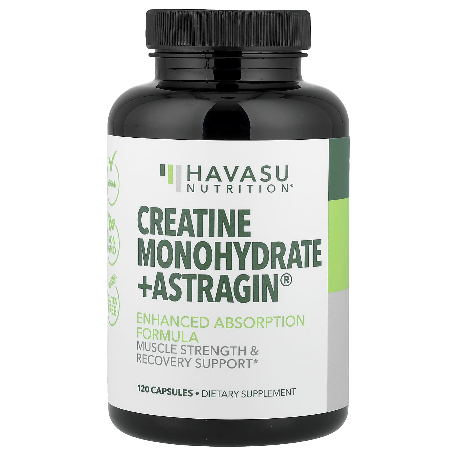 Havasu Nutrition Creatine Monohydrate + Astragin – 120 gélules — Tunisie