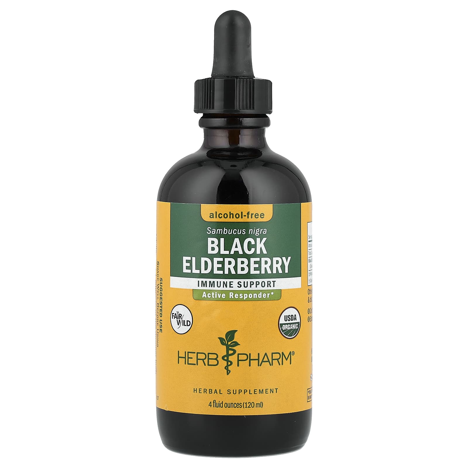Herb Pharm Black Elderberry, Alcohol-Free – Black Elderberry – 120 ml — Tunisie