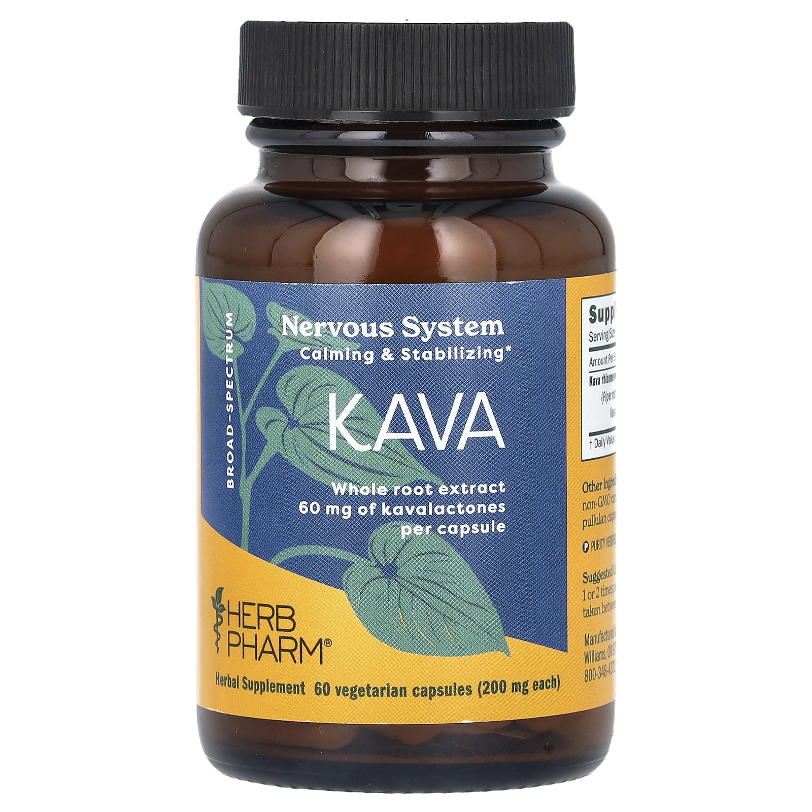 Herb Pharm Kava – 60 gélules végétales — Tunisie