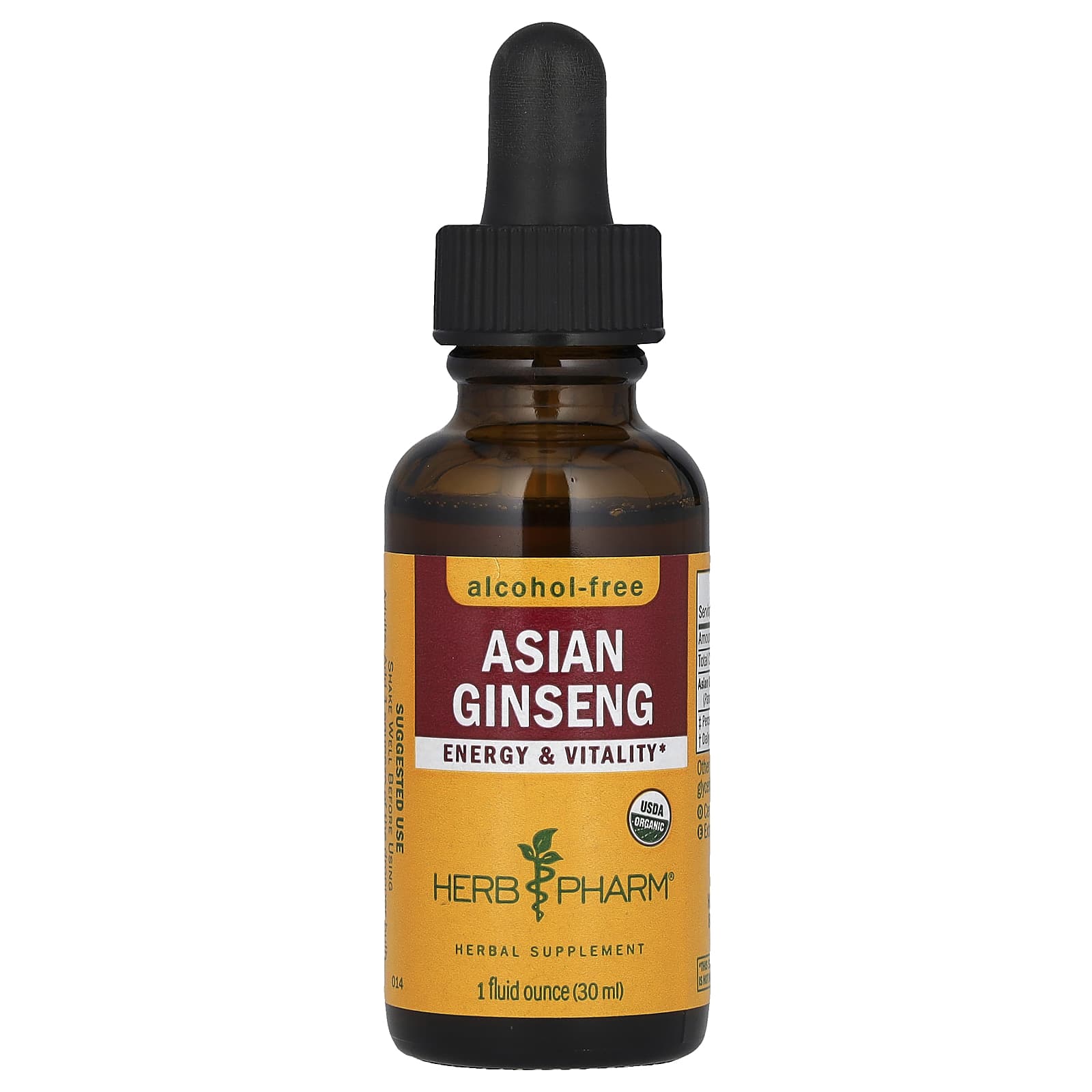 Herb Pharm Asian Ginseng, Alcohol-Free – 30 ml — Tunisie