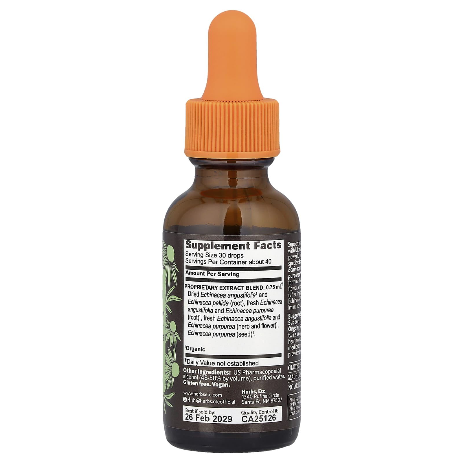 Herbs Etc. Ultimate Echinacea – 30 ml — photo 2 sur 2
