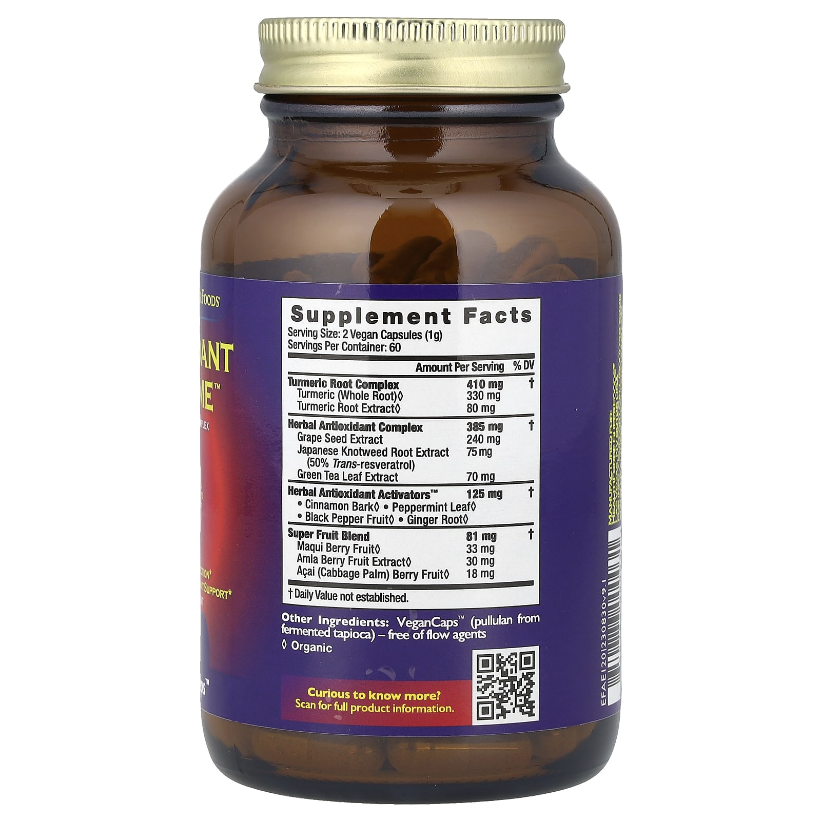 HealthForce Superfoods Antioxidant Extreme, 120 VeganCaps — photo 2 sur 2