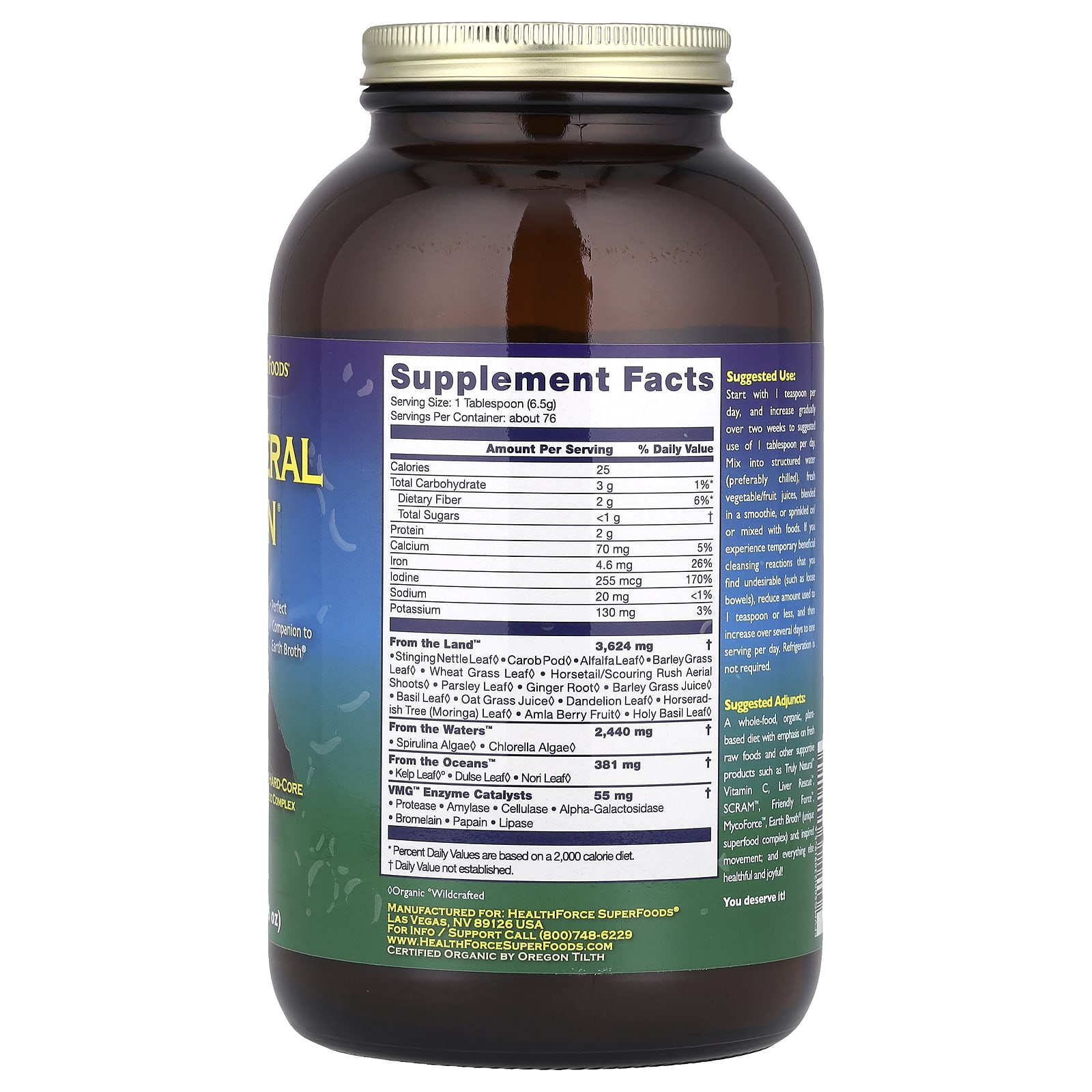 HealthForce Superfoods Vitamineral Green – 500 g — photo 2 sur 2