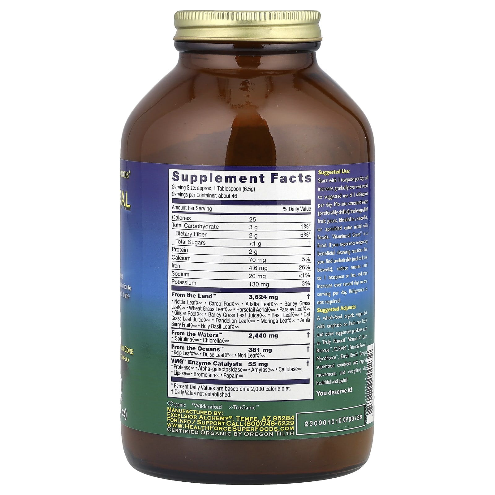 HealthForce Superfoods Vitamineral Green – 300 g — photo 2 sur 2