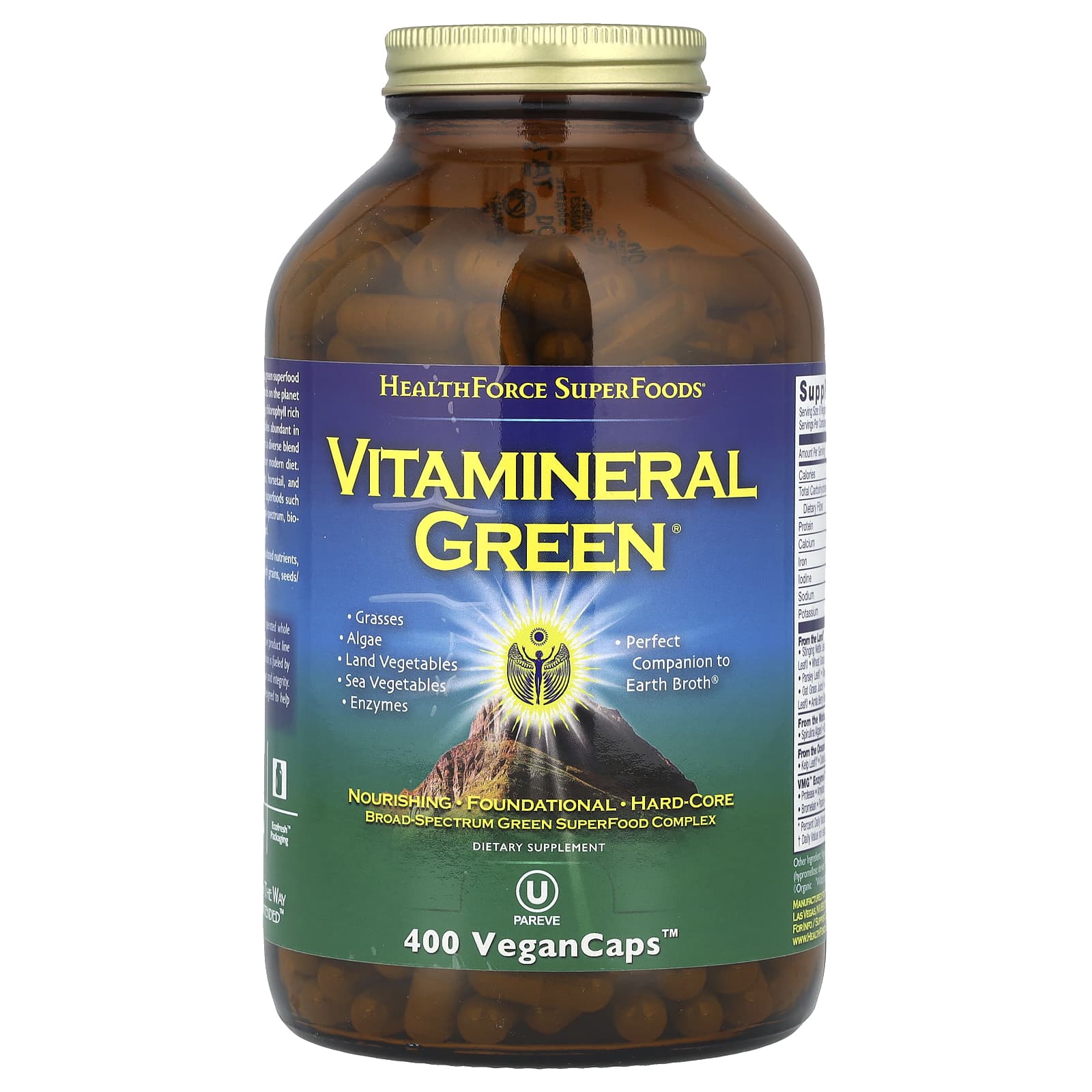 HealthForce Superfoods Vitamineral Green, 400 VeganCaps — Tunisie