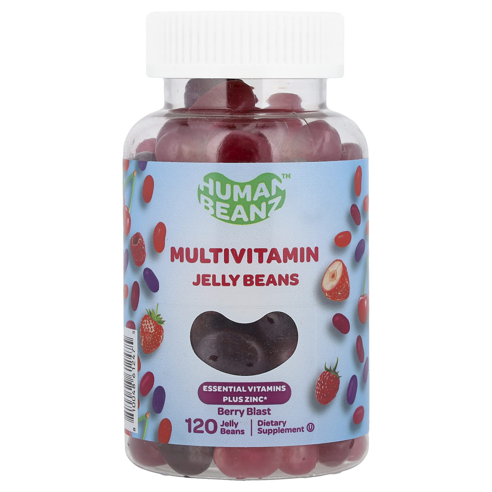 Human Beanz Multivitamin Jelly Beans, 120 Jelly Beans – Berry Blast — Tunisie