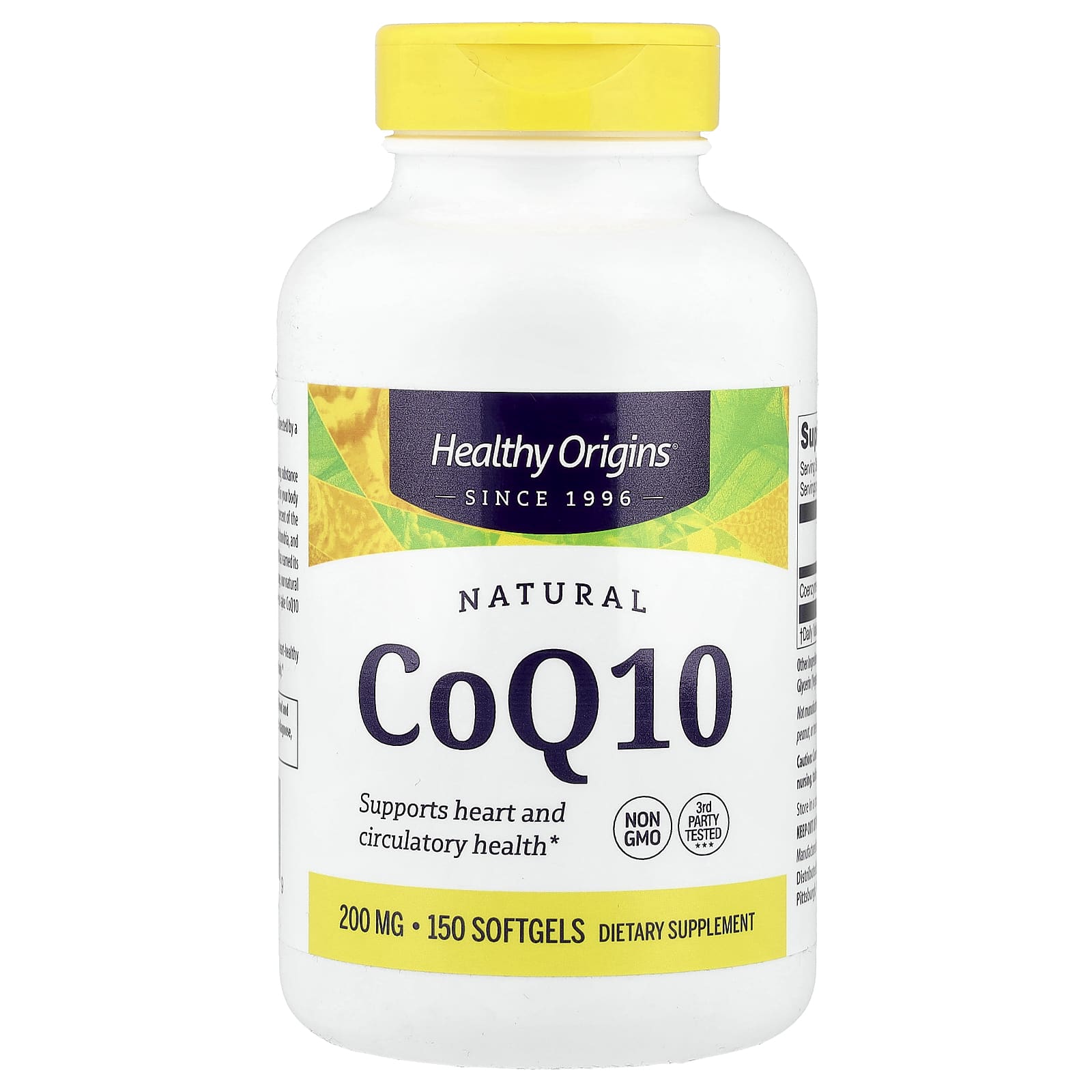 Healthy Origins Natural CoQ10 – 150 capsules molles — Tunisie