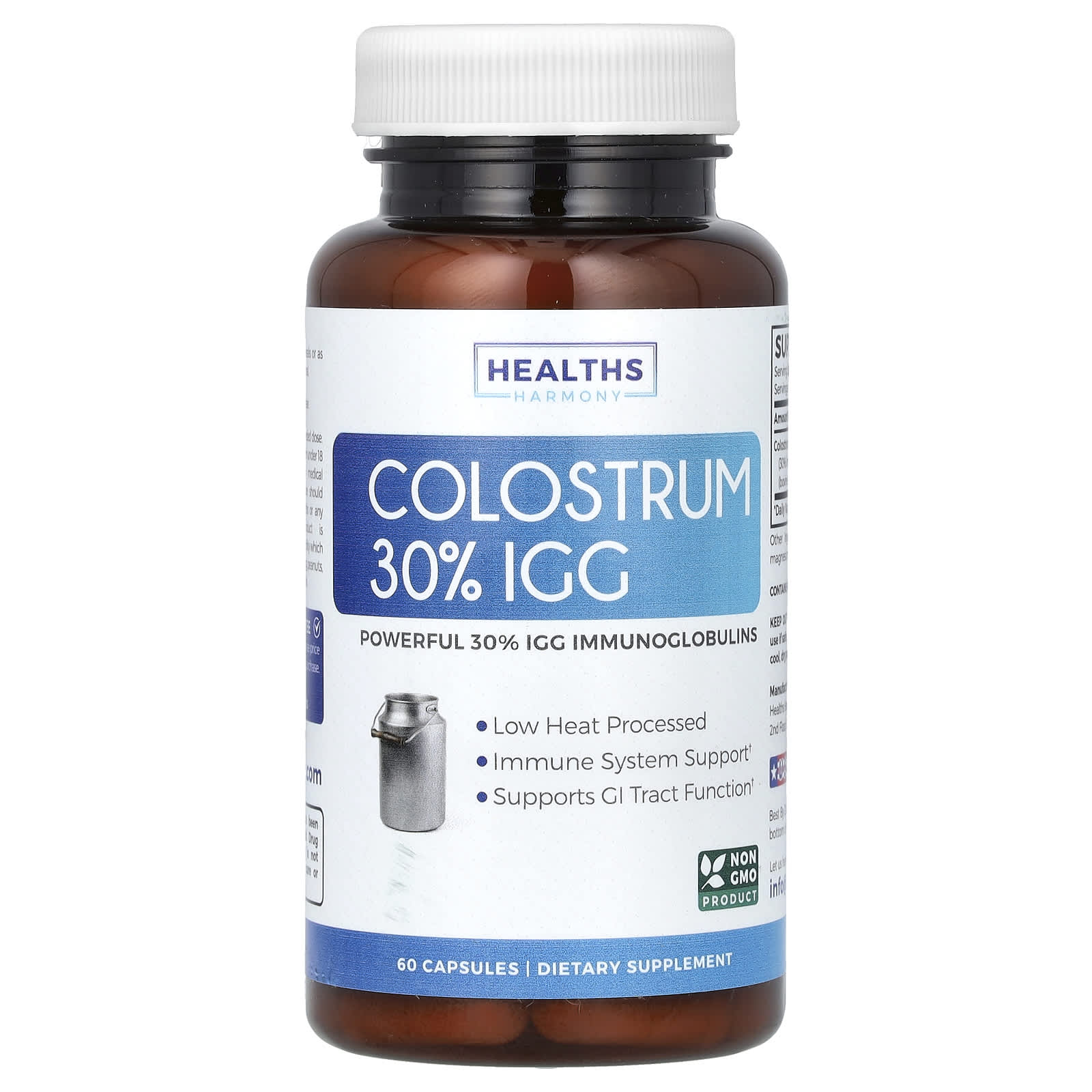 Healths Harmony Colostrum 30% IGG – 60 gélules — Tunisie