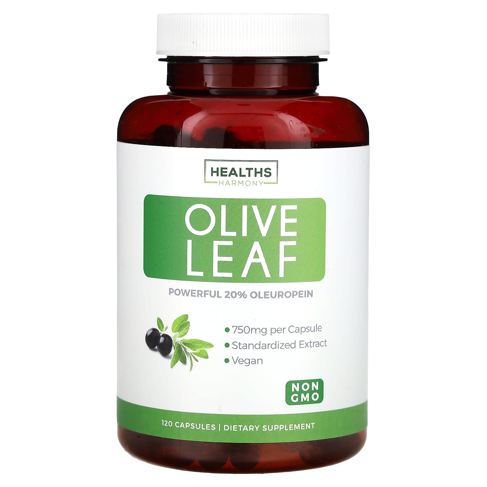 Healths Harmony Olive Leaf – 120 gélules — Tunisie