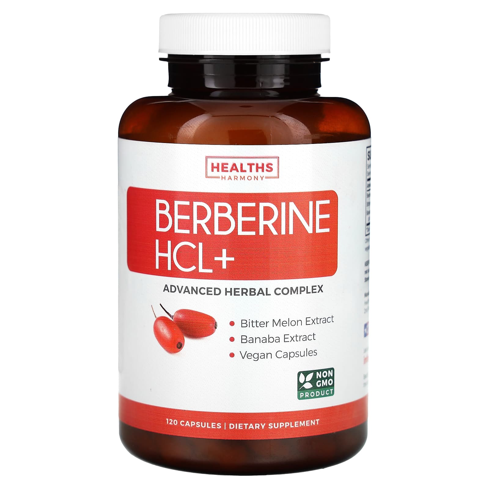 Healths Harmony Berberine HCL+ – 120 gélules — Tunisie