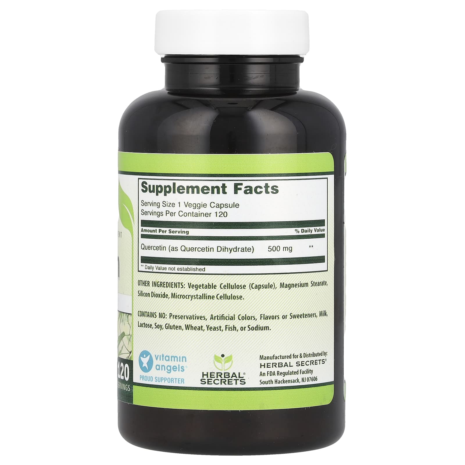 Herbal Secrets Quercetin – 120 gélules végétales — photo 2 sur 2